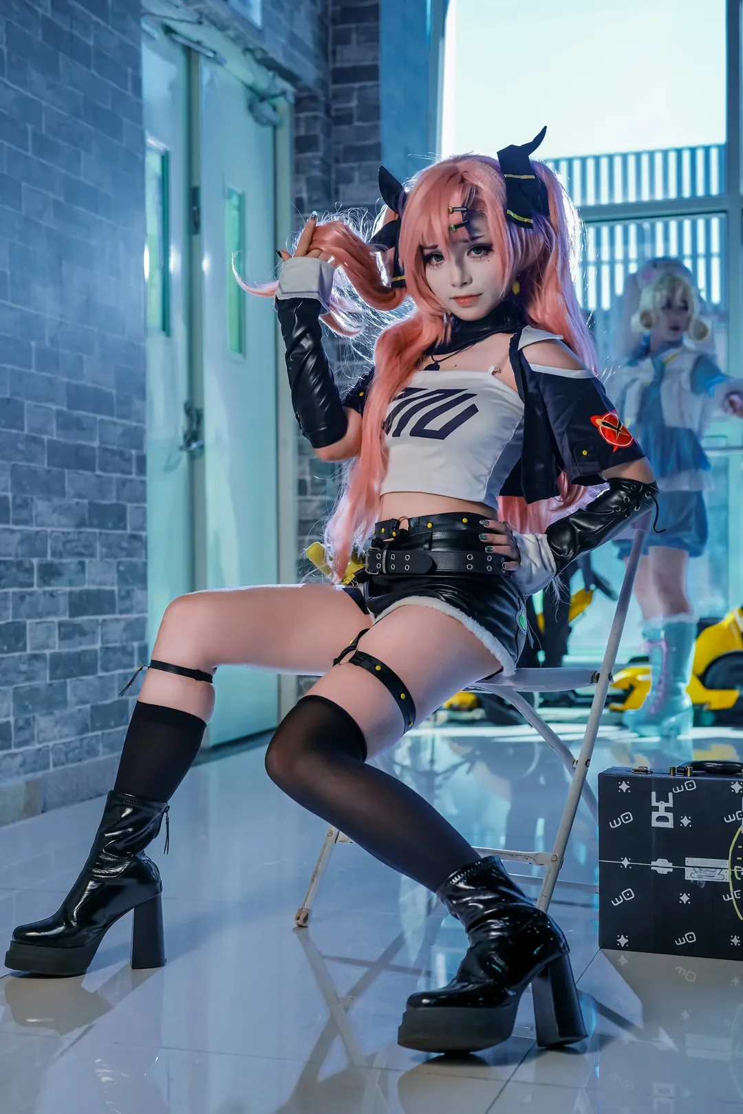 Zenless Zone Zero, Anime cosplay, Event photo delivery, Nico cosplay, Black over-the-knee stockings