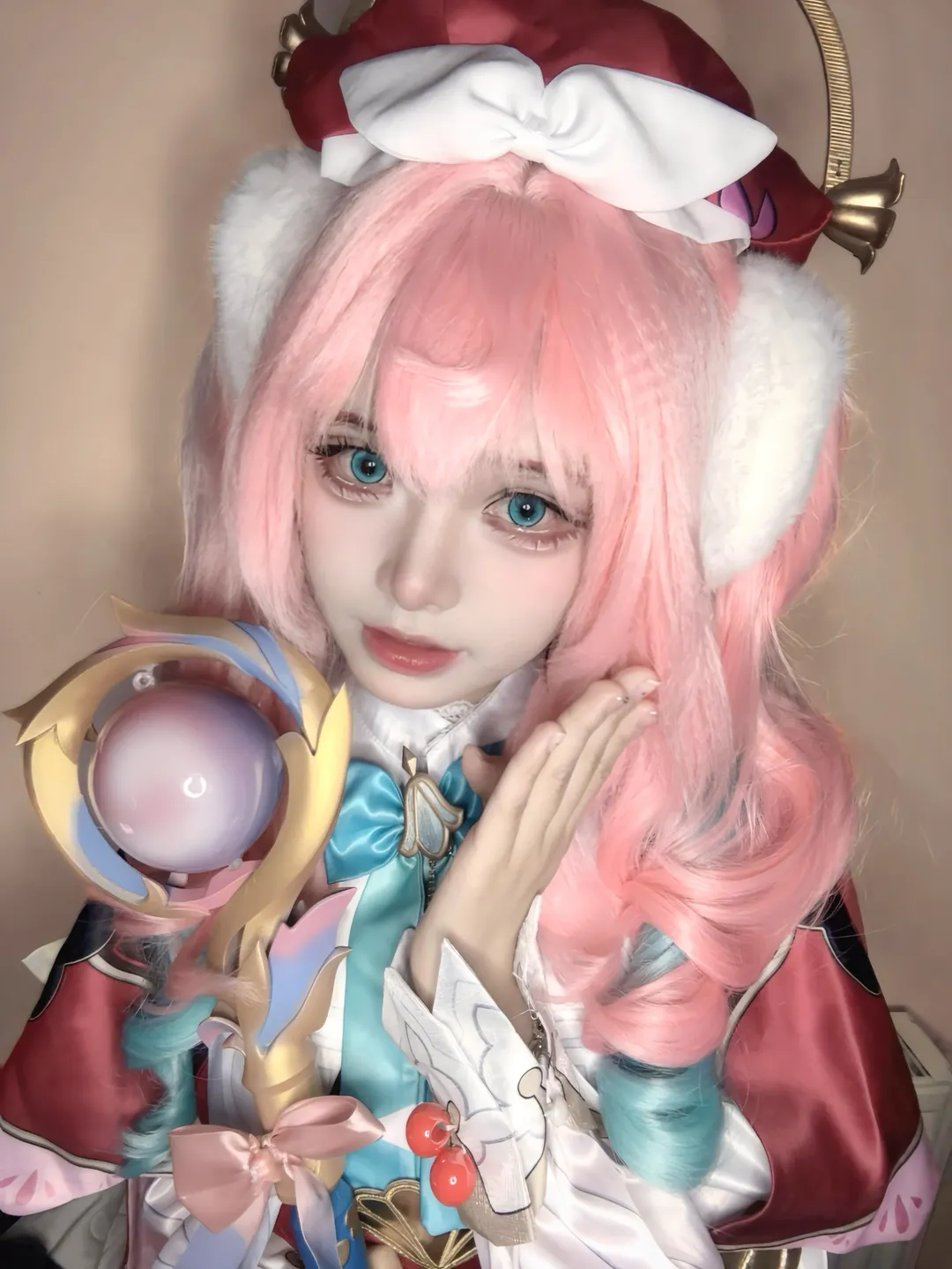 崩坏星穹铁道, 风堇cos, 粉色假发, 崩铁cos, 治愈系cos - 第1张