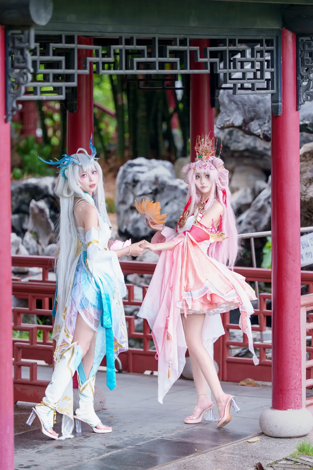 オナー・オブ・キングス, 西施コスプレ, 游龍清影, コスプレ撮影, 古風な屋外撮影 - 1枚目