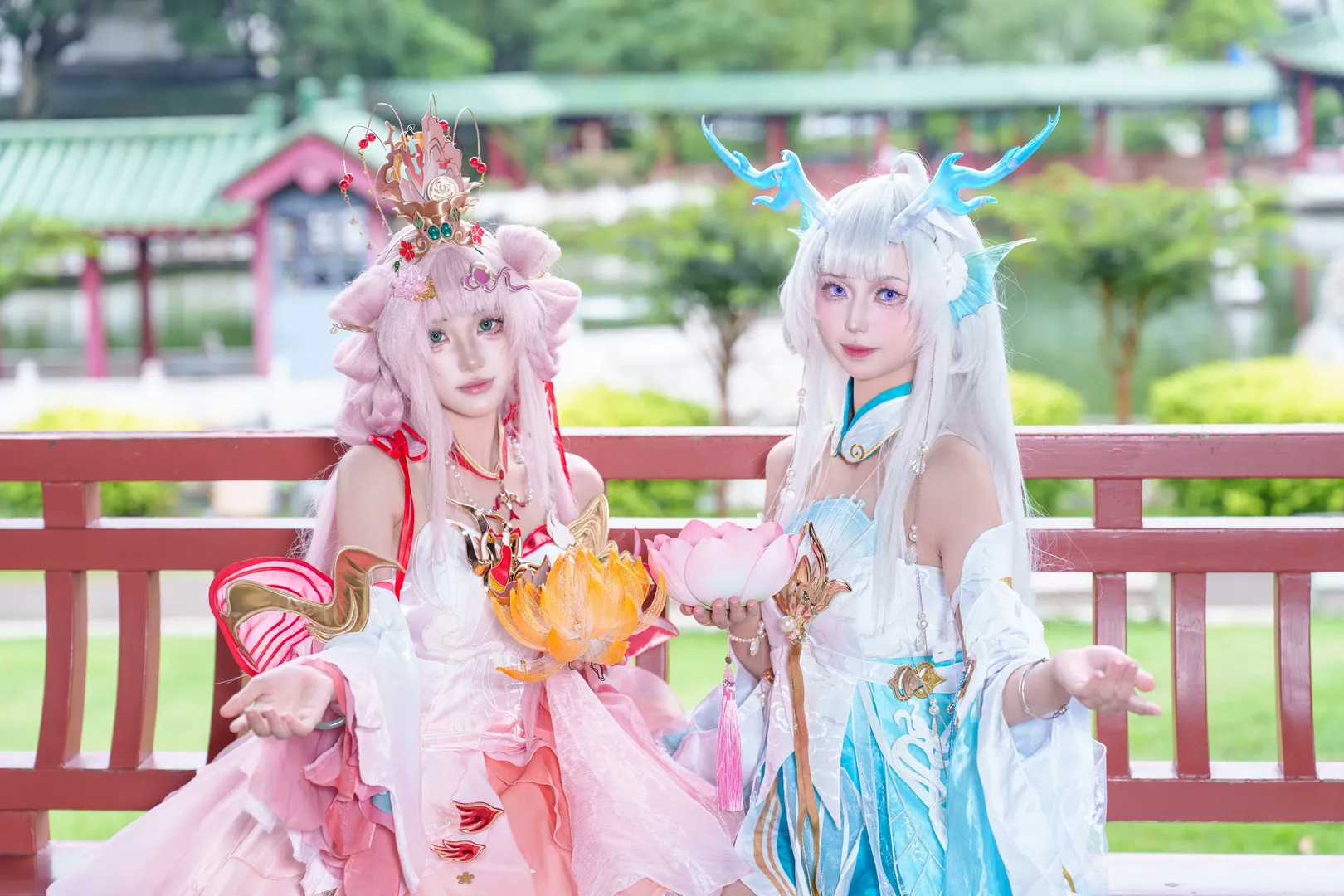 オナー・オブ・キングス, 西施コスプレ, 游龍清影, コスプレ撮影, 古風な屋外撮影 - 5枚目