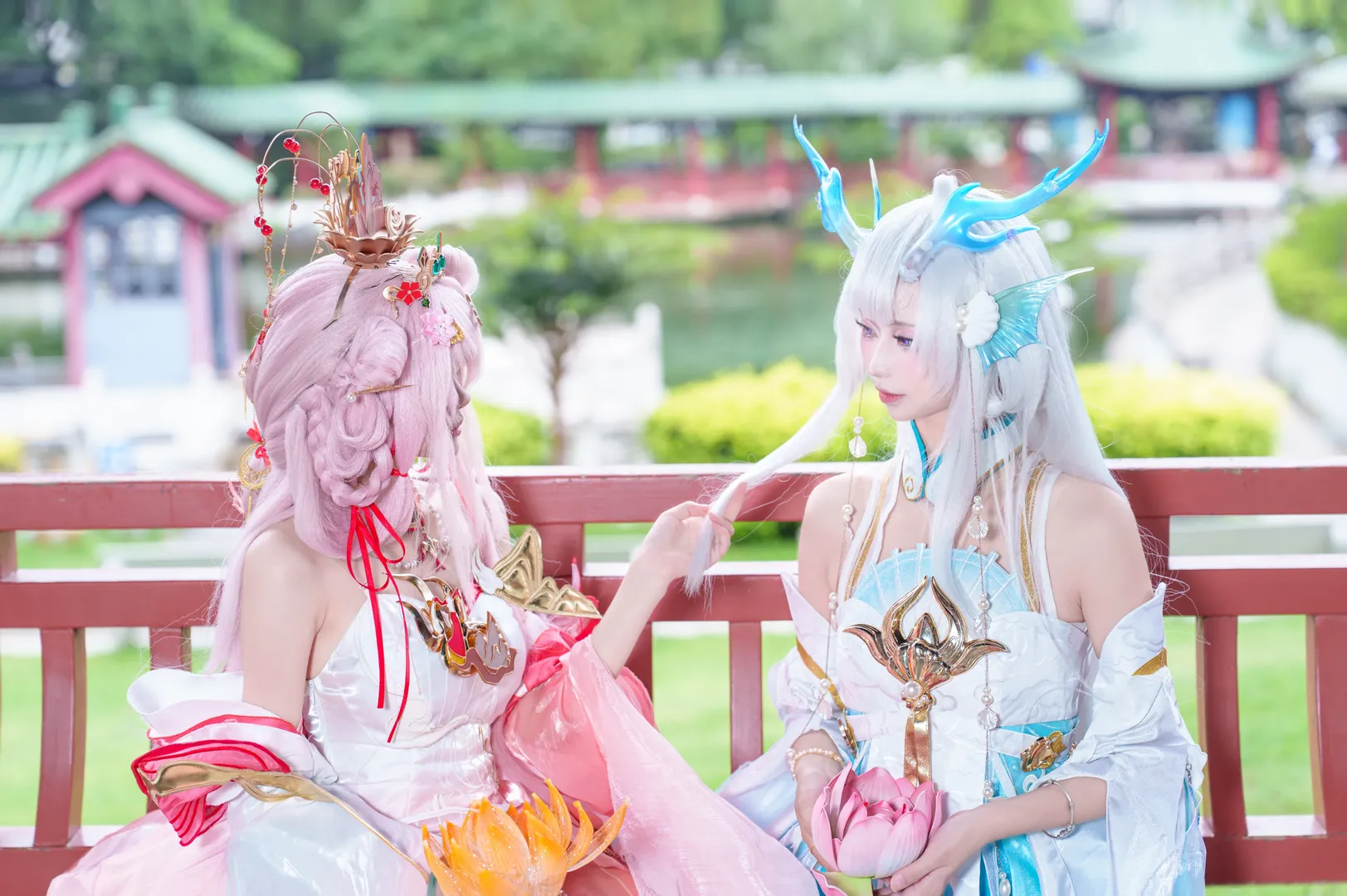 オナー・オブ・キングス, 西施コスプレ, 游龍清影, コスプレ撮影, 古風な屋外撮影 - 6枚目