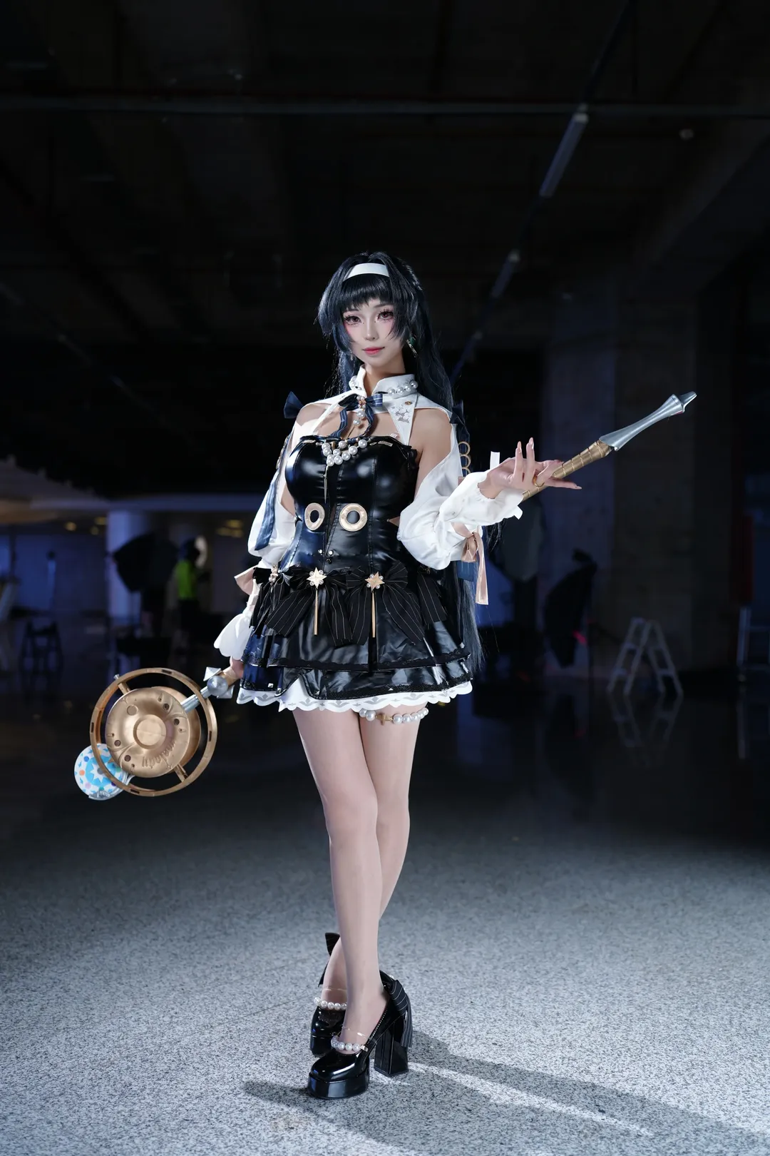ゼンレスゾーンゼロ, 二次元撮影, コスプレイベント写真, 白ニーソコーデ, アストラ・ヤオコスプレ - 4枚目