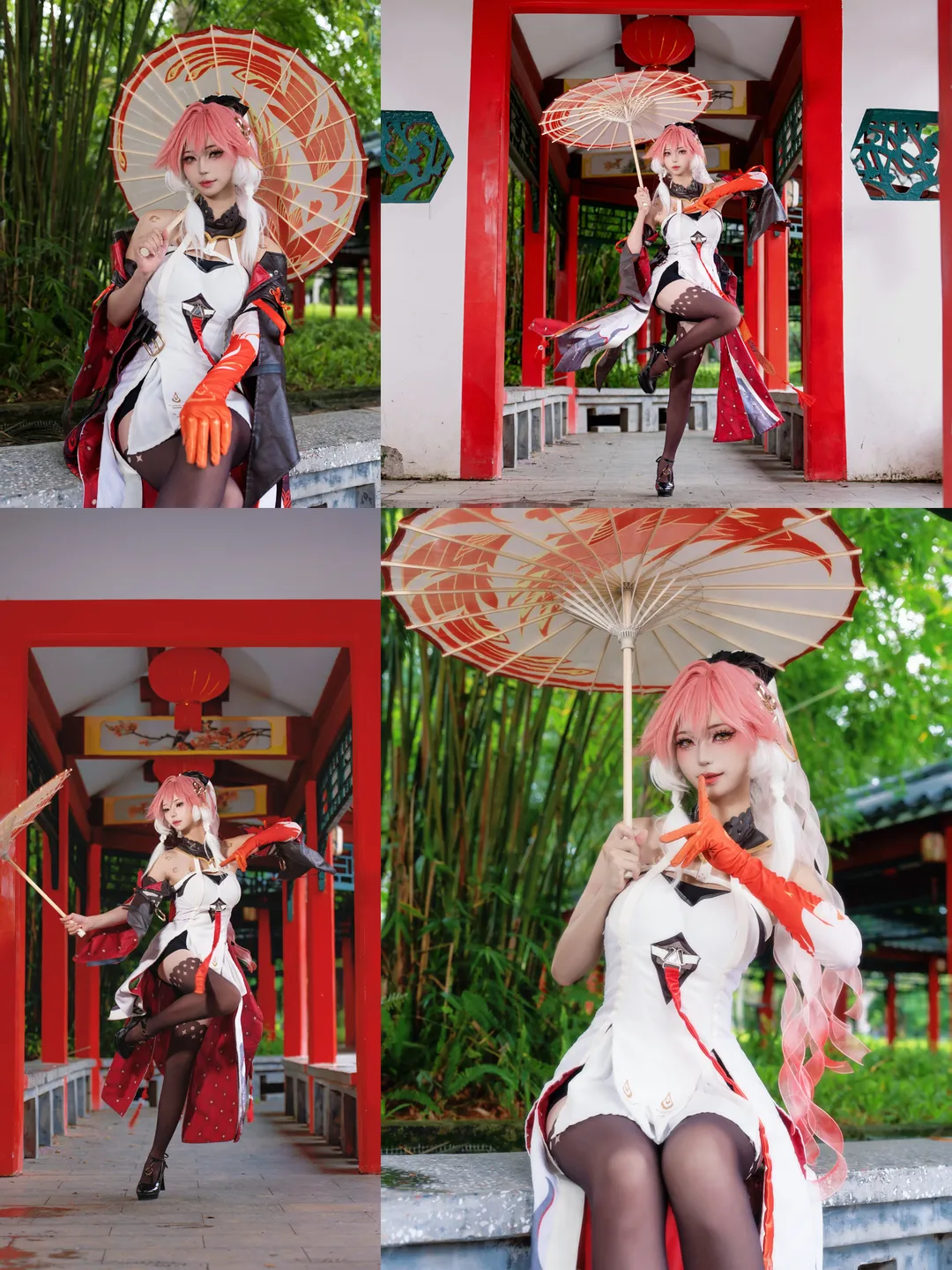 鸣潮, 古风cos, 长离cos, cosplay正片, 丝袜cos - 第1张