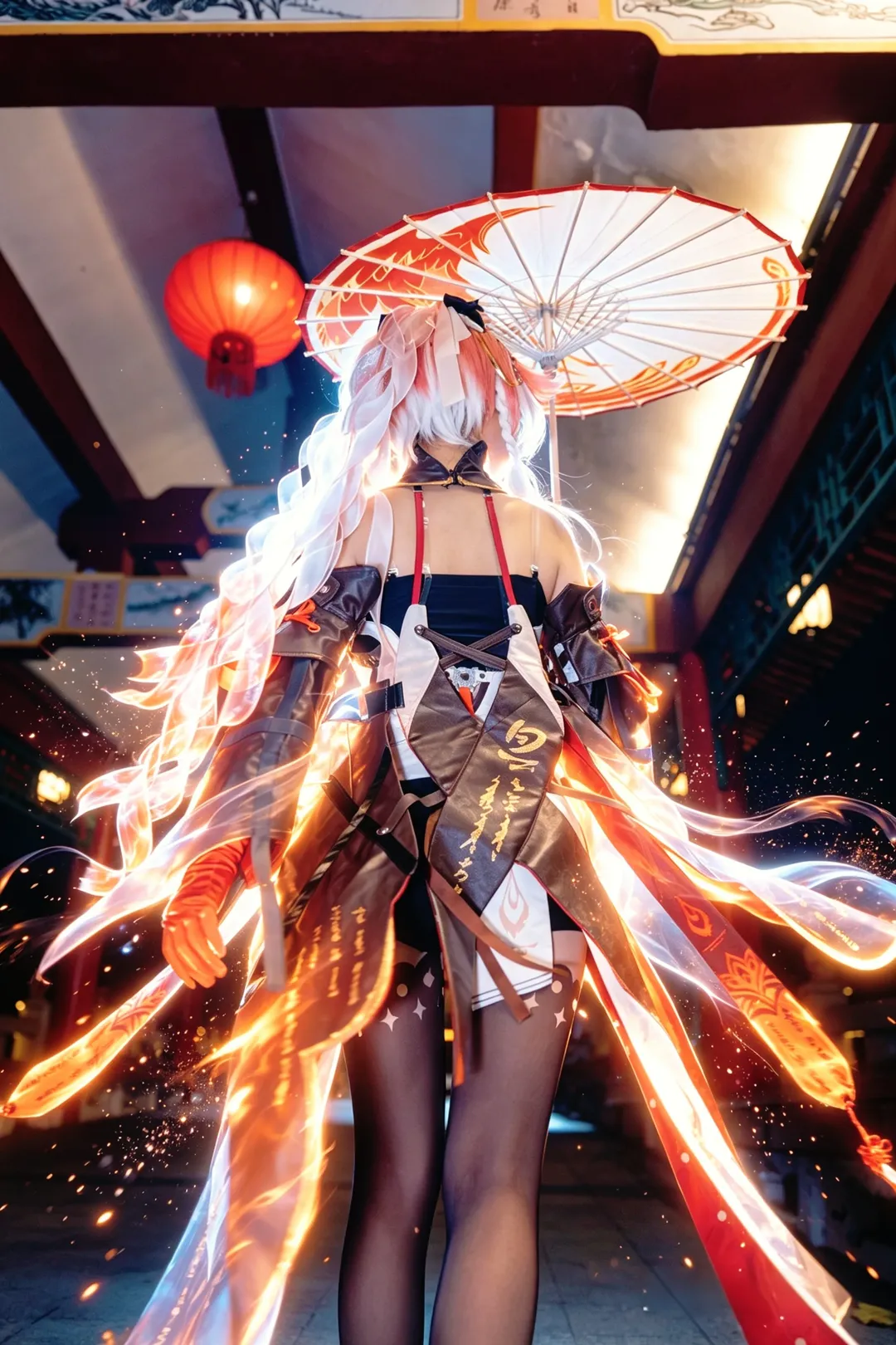 鸣潮, cos正片, 中式古风, 长离cos, 丝袜cos - 第1张