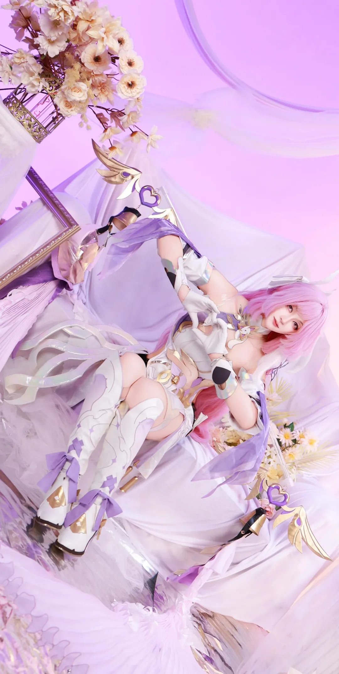 爱莉希雅cos, 摄影棚, 崩坏三, 人之律者, cosplay正片