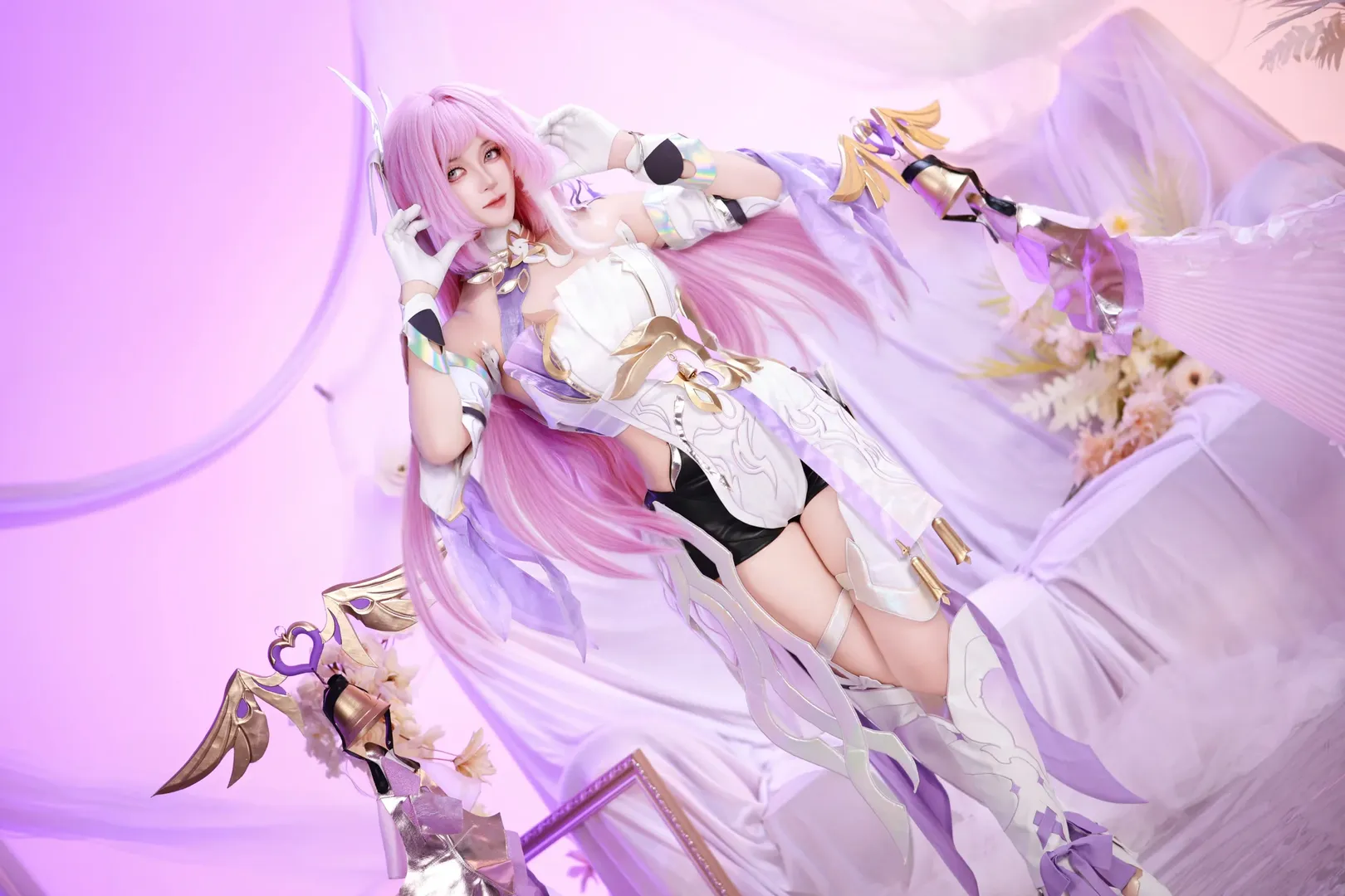 爱莉希雅cos, 摄影棚, 崩坏三, 人之律者, cosplay正片 - 第5张