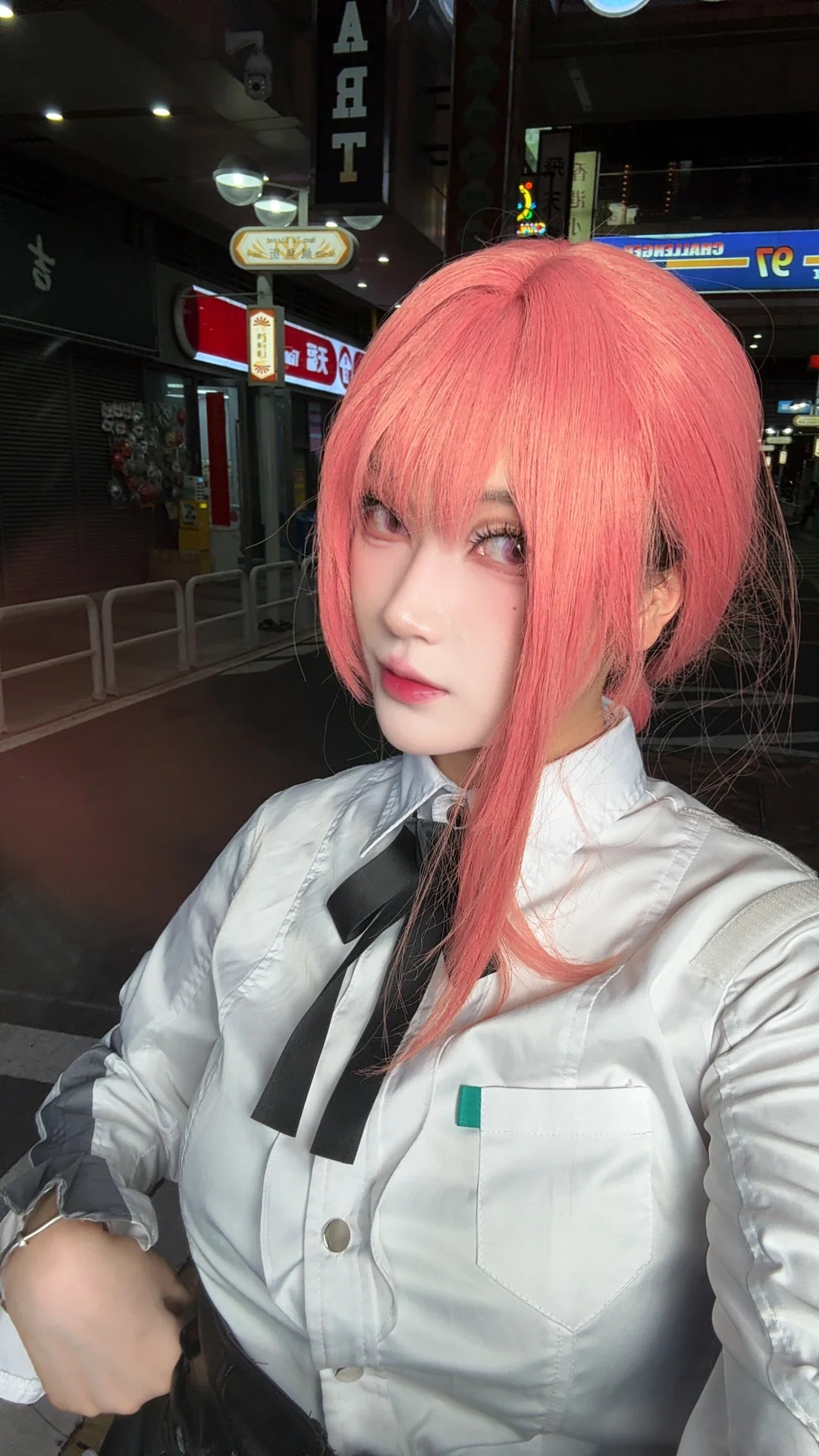 绝区零, 电锯人, 玛奇玛cos, 月城柳cos, cosplay夜景