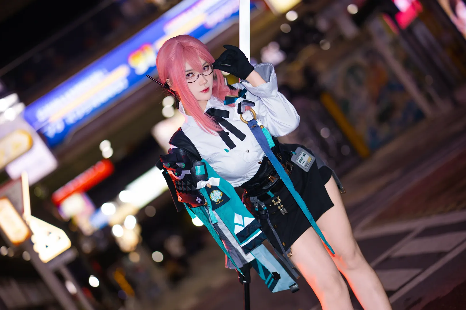 绝区零, 夜景摄影, 月城柳cos, 御姐cos, 游戏角色cosplay - 第2张