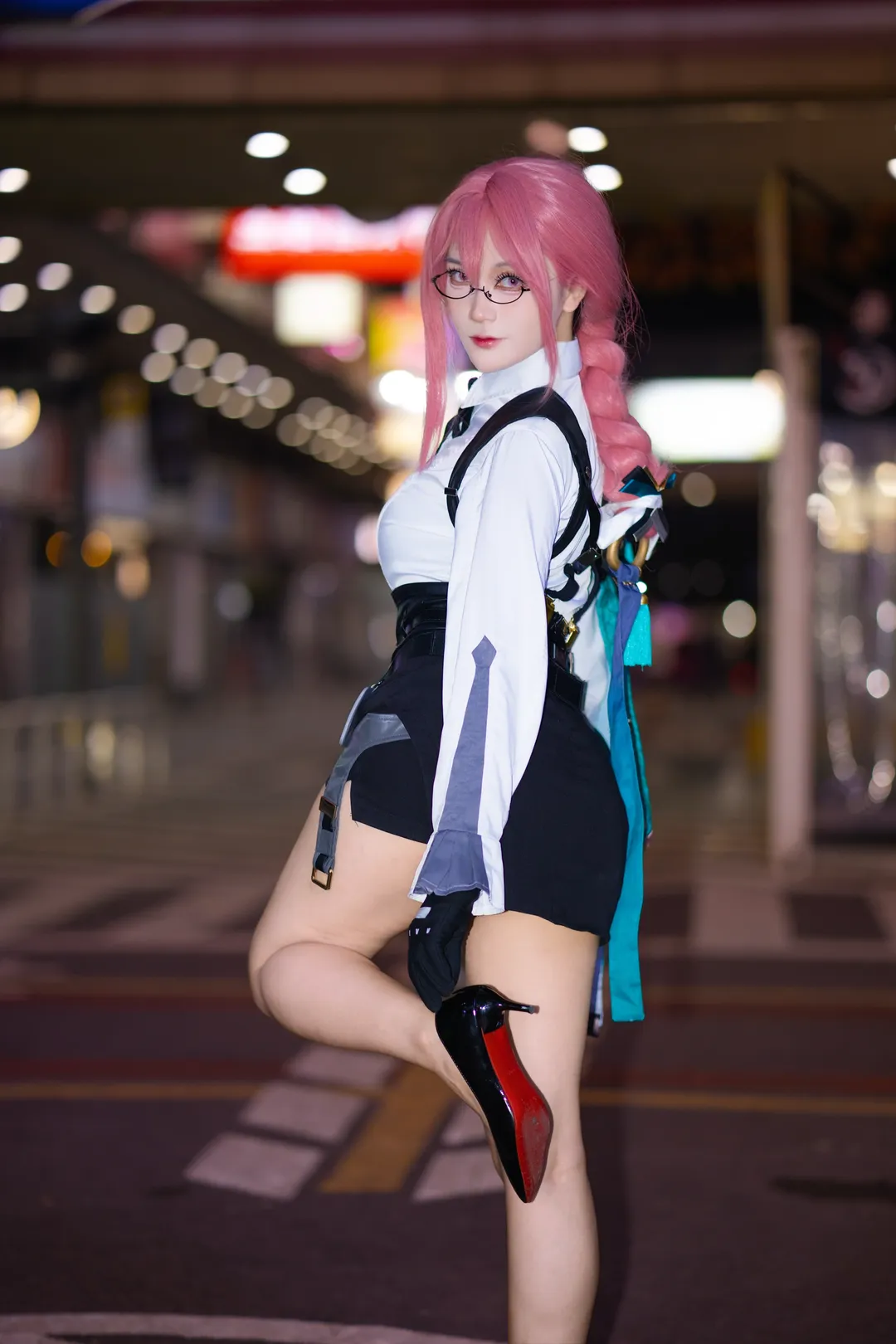 绝区零, 夜景摄影, 月城柳cos, 御姐cos, 游戏角色cosplay - 第5张