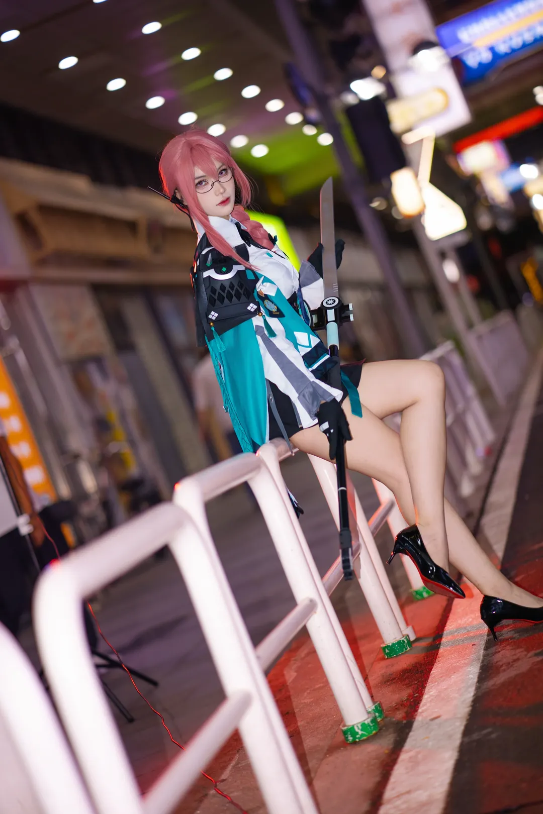 绝区零, 夜景摄影, 月城柳cos, 御姐cos, 游戏角色cosplay - 第6张