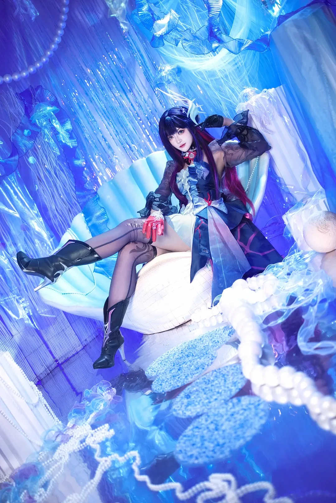 崩坏星穹铁道, 游戏角色还原, 海瑟音cos, cosplay摄影, 丝袜穿搭