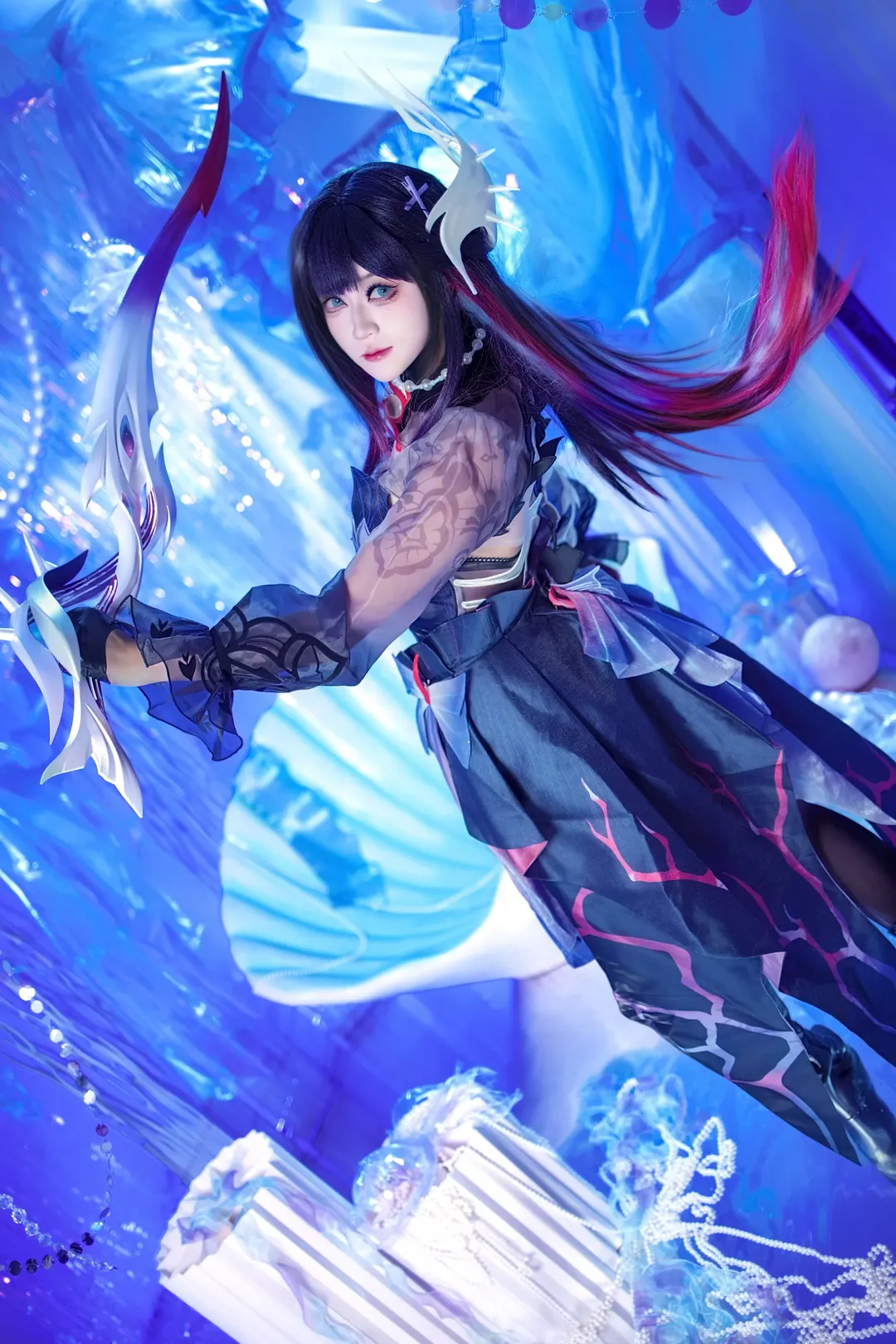 崩壞星穹鐵道, 遊戲角色還原, 海瑟音cos, cosplay攝影, 絲襪穿搭 - 第3張