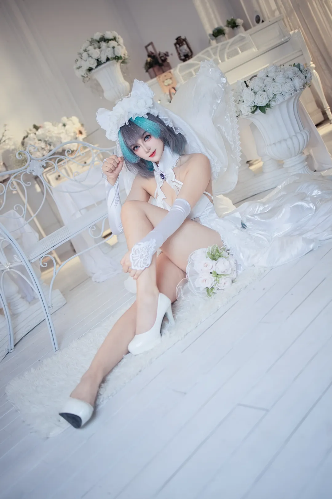 柴郡cos, 碧蓝航线, 花嫁cos, cosplay摄影, 柴郡猫 - 第2张
