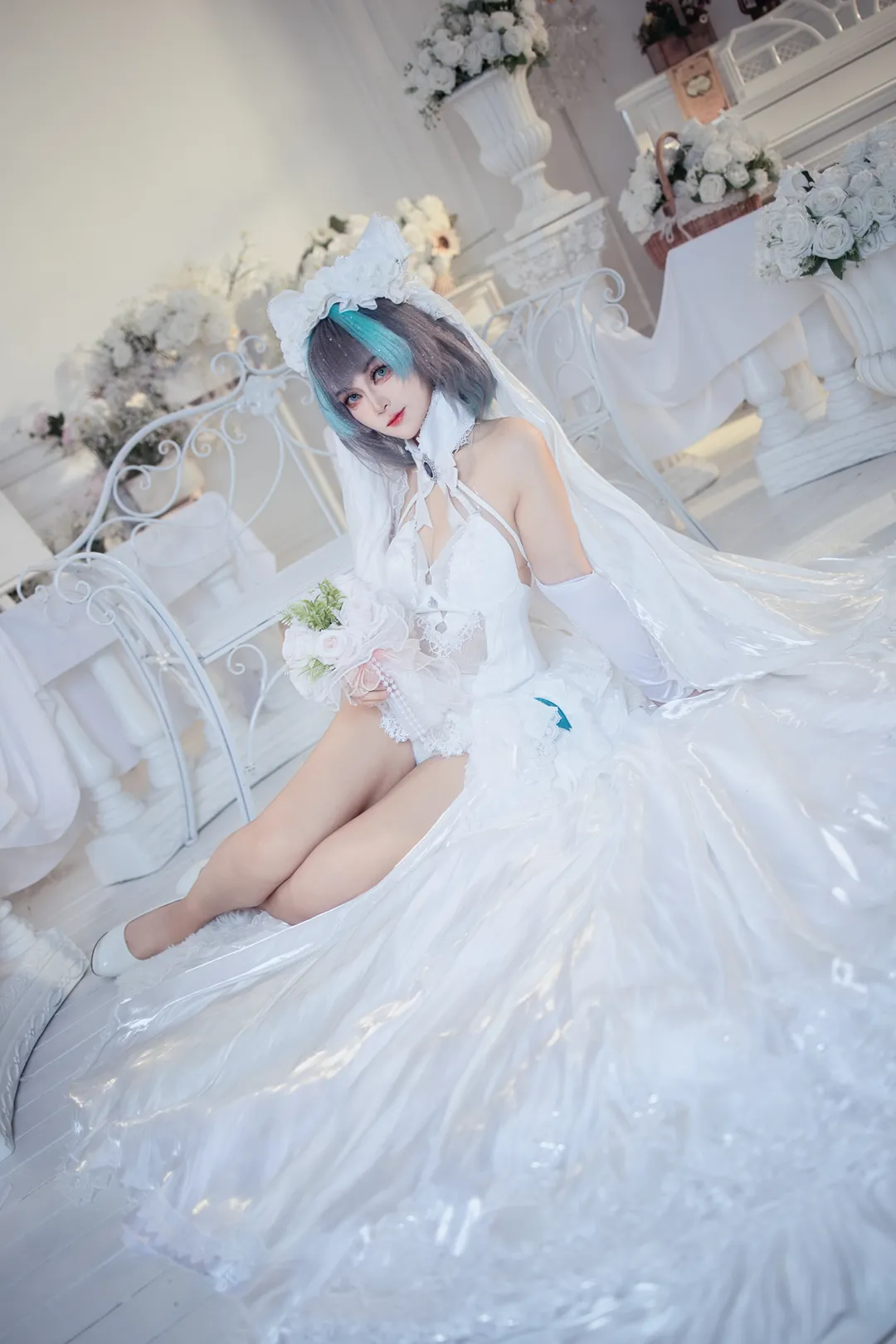 柴郡cos, 碧蓝航线, 花嫁cos, cosplay摄影, 柴郡猫 - 第4张