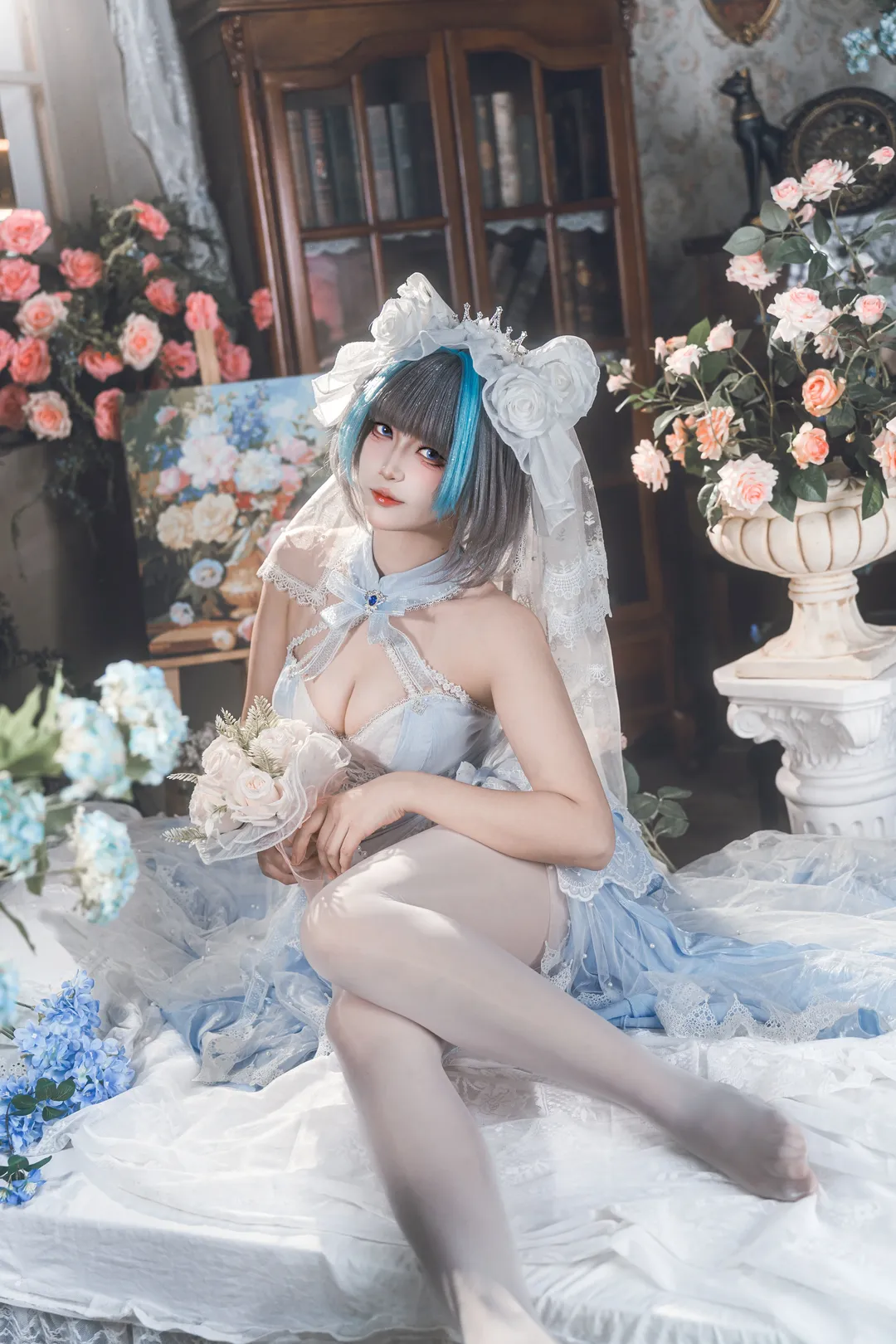 柴郡cos, 碧蓝航线, 白丝穿搭, Cosplay写真, 柴郡猫