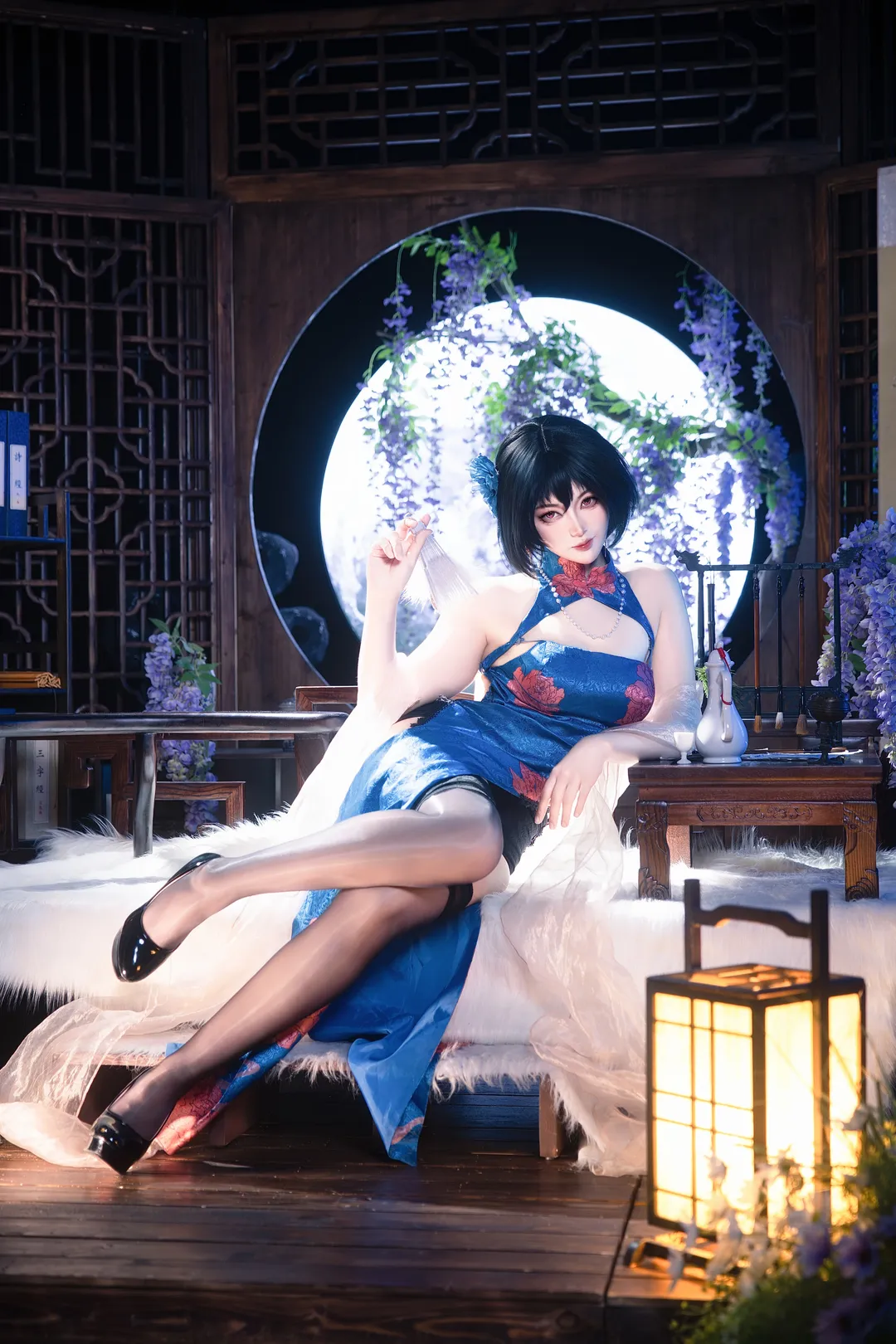 Azur Lane, Cosplay photography, Chien Wu cosplay, Chinese cheongsam cosplay, Femme fatale cosplay