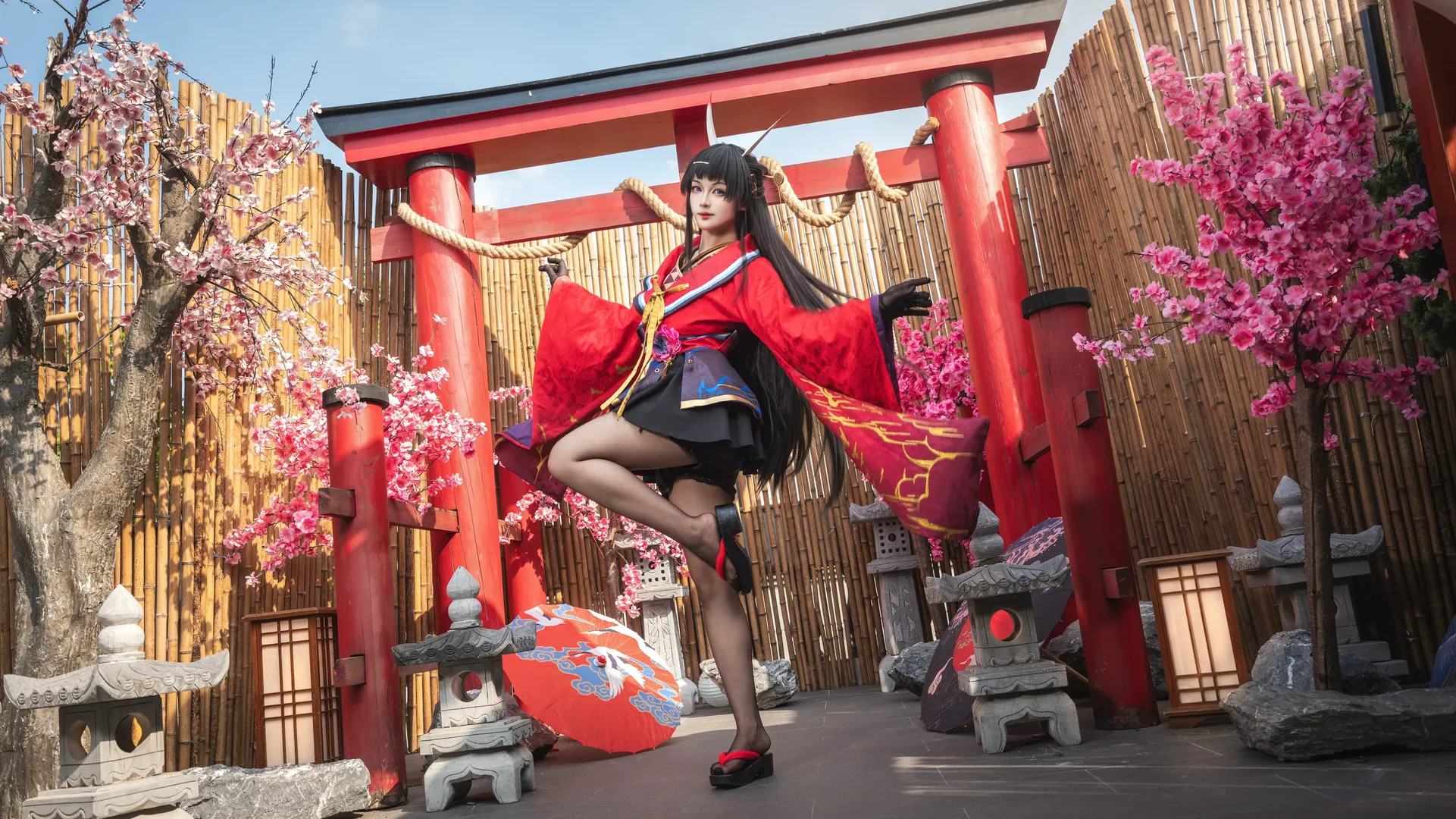 二次元摄影, 碧蓝航线, 能代cos, 和风cosplay, 还原手办