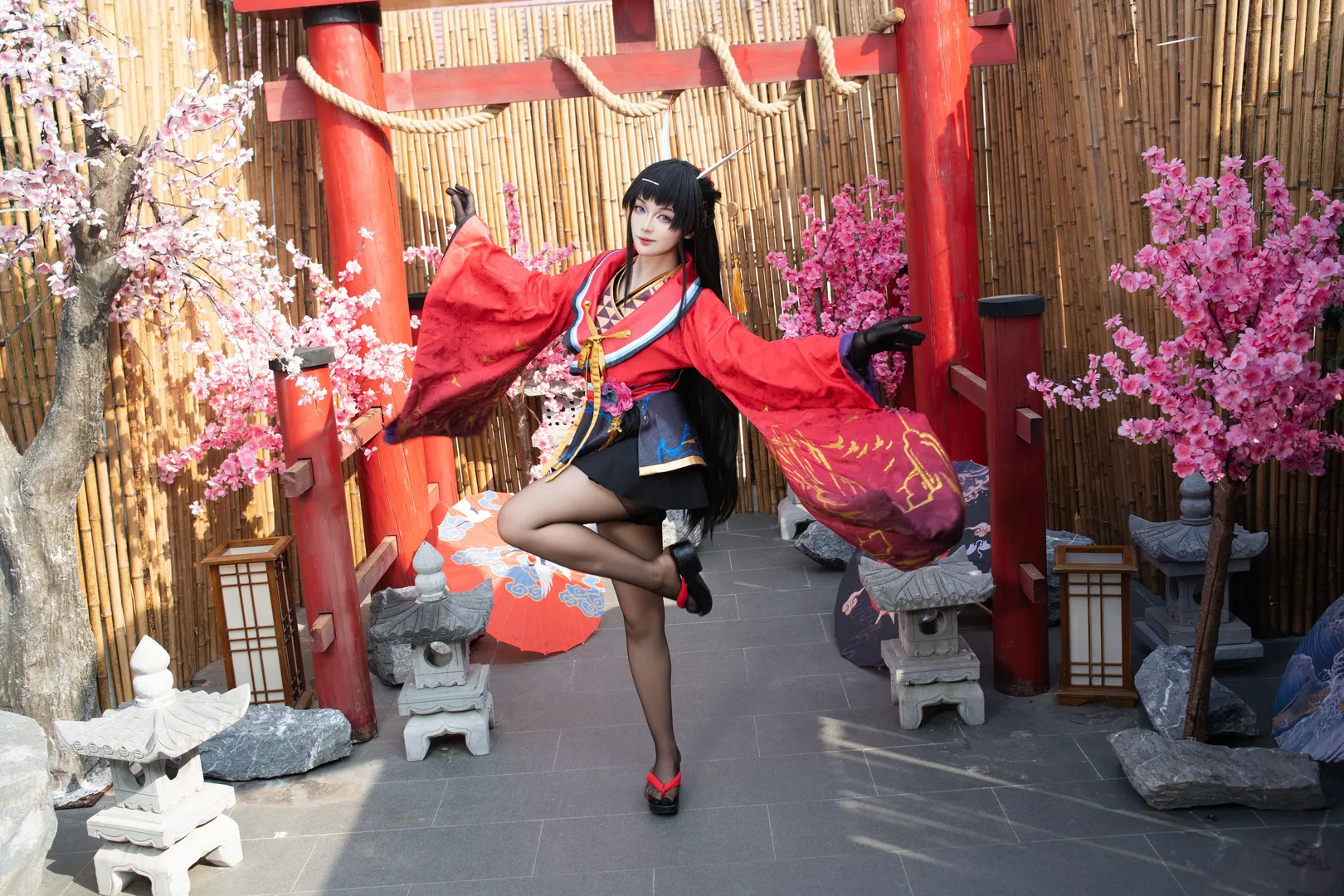 二次元撮影, アズールレーン, 能代 コスプレ, 和風コスプレ, フィギュア再現 - 4枚目