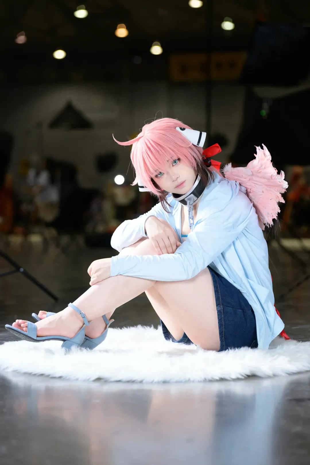 Convention photos, Ikaros cosplay, Heaven's Lost Property, ComiDay 30, Pink-haired angel - Image 1