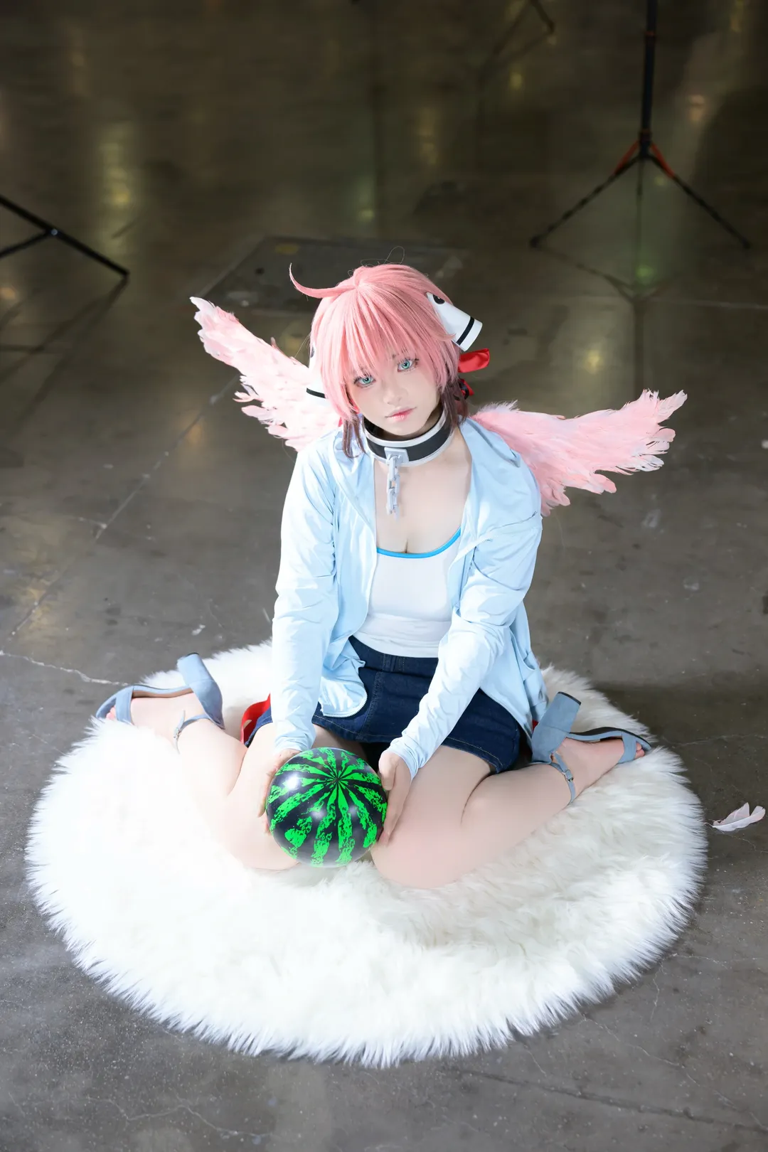 Convention photos, Ikaros cosplay, Heaven's Lost Property, ComiDay 30, Pink-haired angel - Image 4