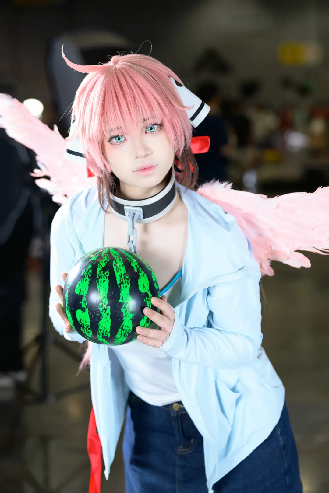Convention photos, Ikaros cosplay, Heaven's Lost Property, ComiDay 30, Pink-haired angel - Image 6