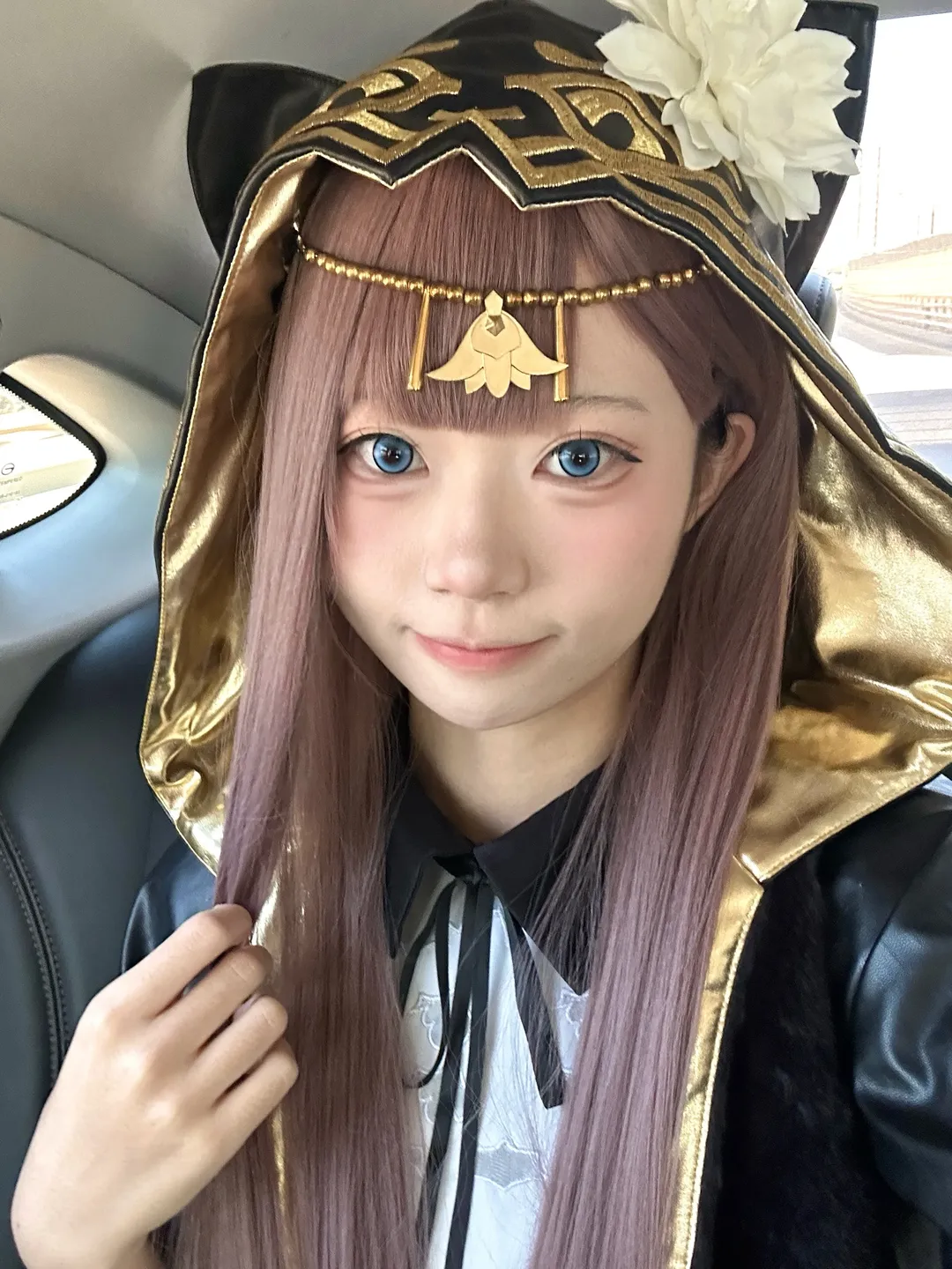 角色扮演, 明日方舟, 佩佩cos, cosplay自拍, 蓝瞳美瞳