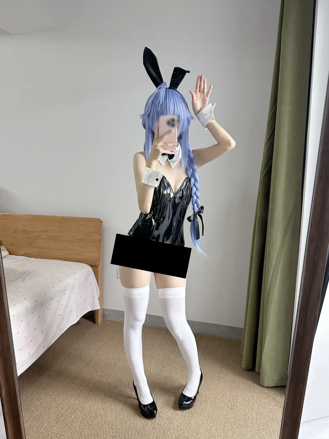 白丝, cosplay日常, 对镜拍, 洛琪希cos, 无职转生
