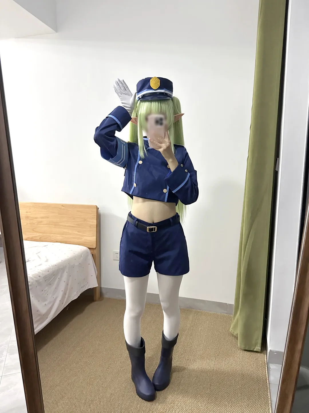 蔚蓝档案, 制服cosplay, cosplay日常, 橘望cos, 白丝cosplay