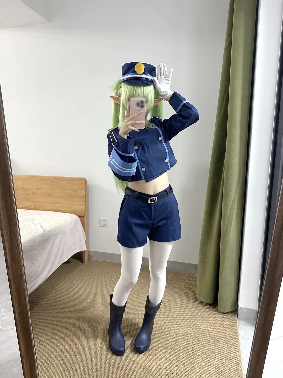 蔚蓝档案, 制服cosplay, cosplay日常, 橘望cos, 白丝cosplay - 第3张