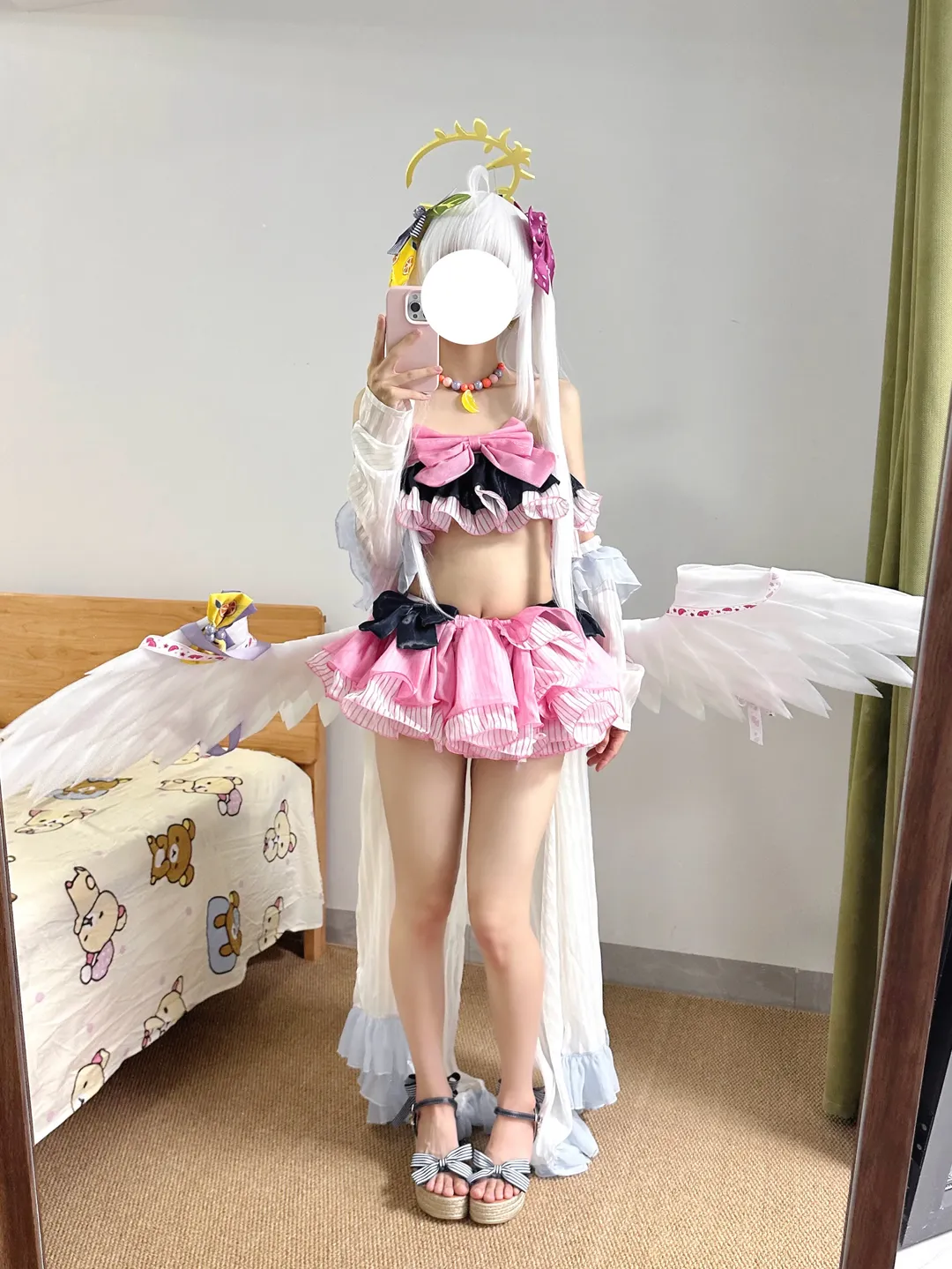 コスプレ, ブルーアーカイブ, 水着, 白洲アズサ コスプレ, 鏡撮り - 2枚目
