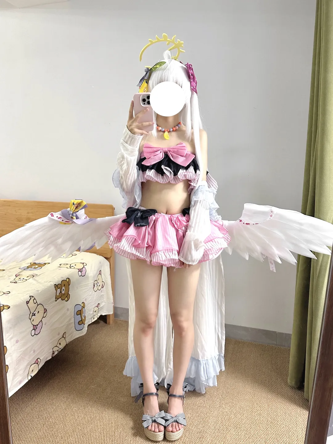 コスプレ, ブルーアーカイブ, 水着, 白洲アズサ コスプレ, 鏡撮り - 4枚目