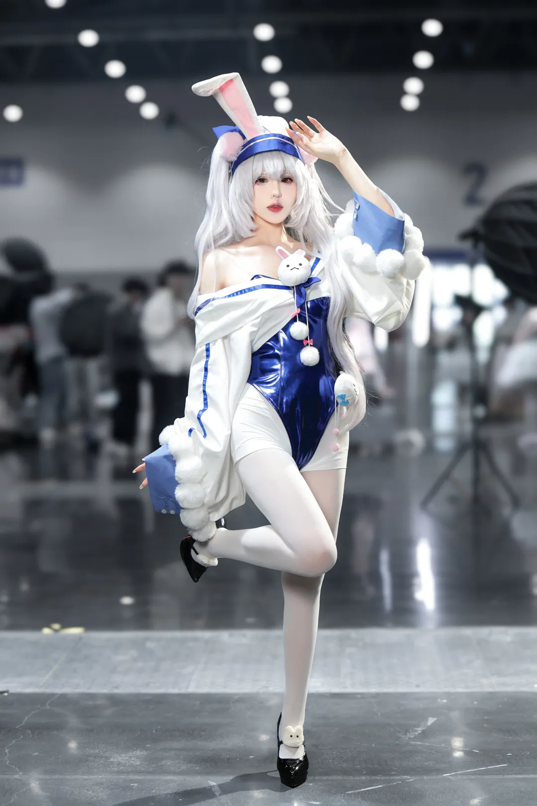 二次元, 漫展, 碧蓝航线cos, 兔耳, 白丝