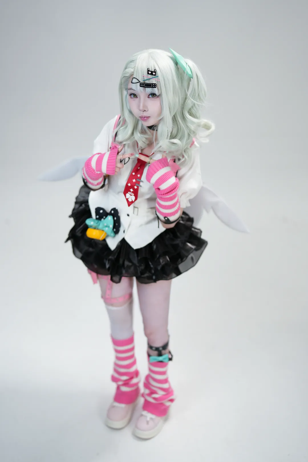 ゼンレスゾーンゼロ, 二次元コスプレ, 千夏 コスプレ, 白ニーソコーデ, スタジオポートレート - 1枚目