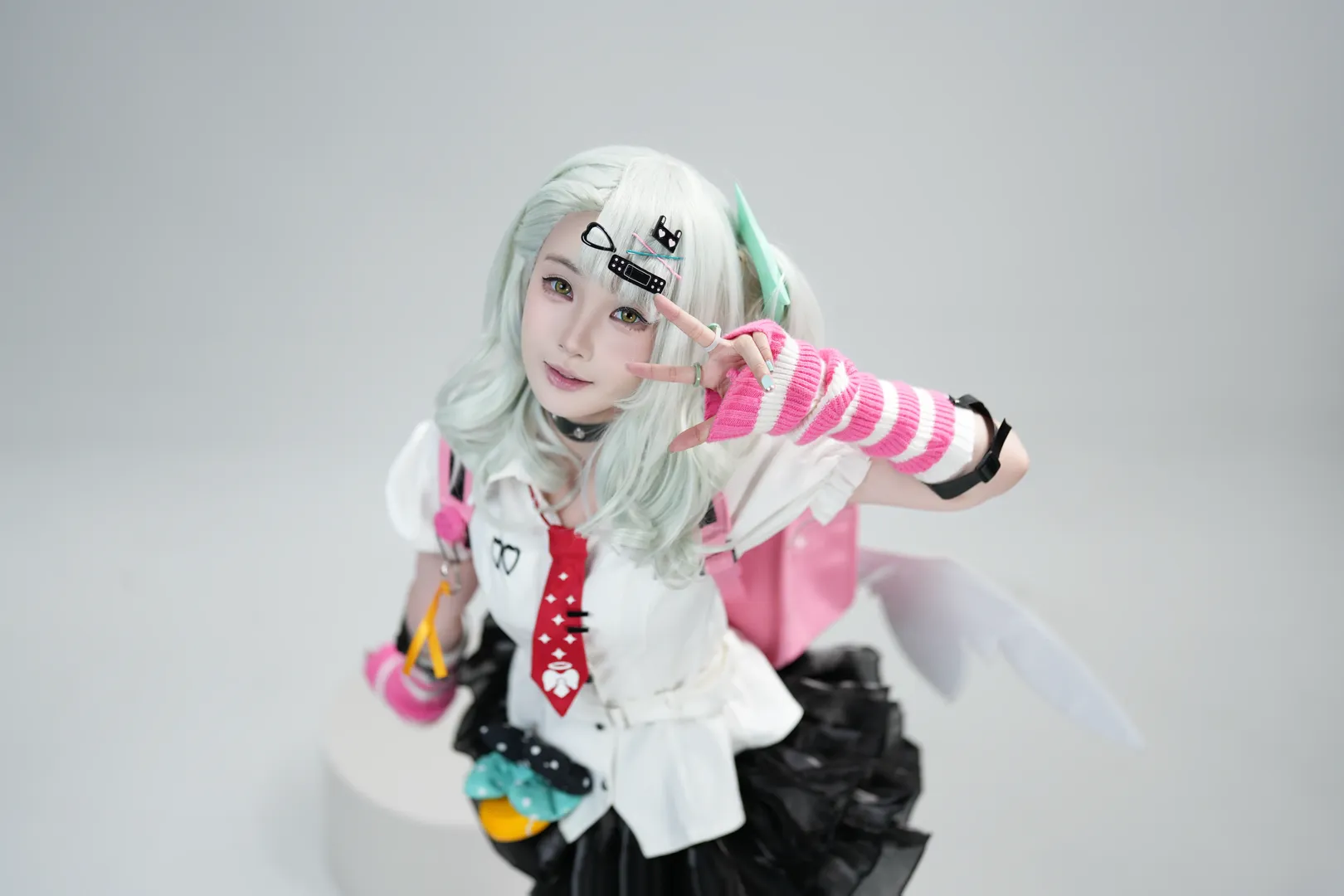 ゼンレスゾーンゼロ, 二次元コスプレ, 千夏 コスプレ, 白ニーソコーデ, スタジオポートレート - 2枚目