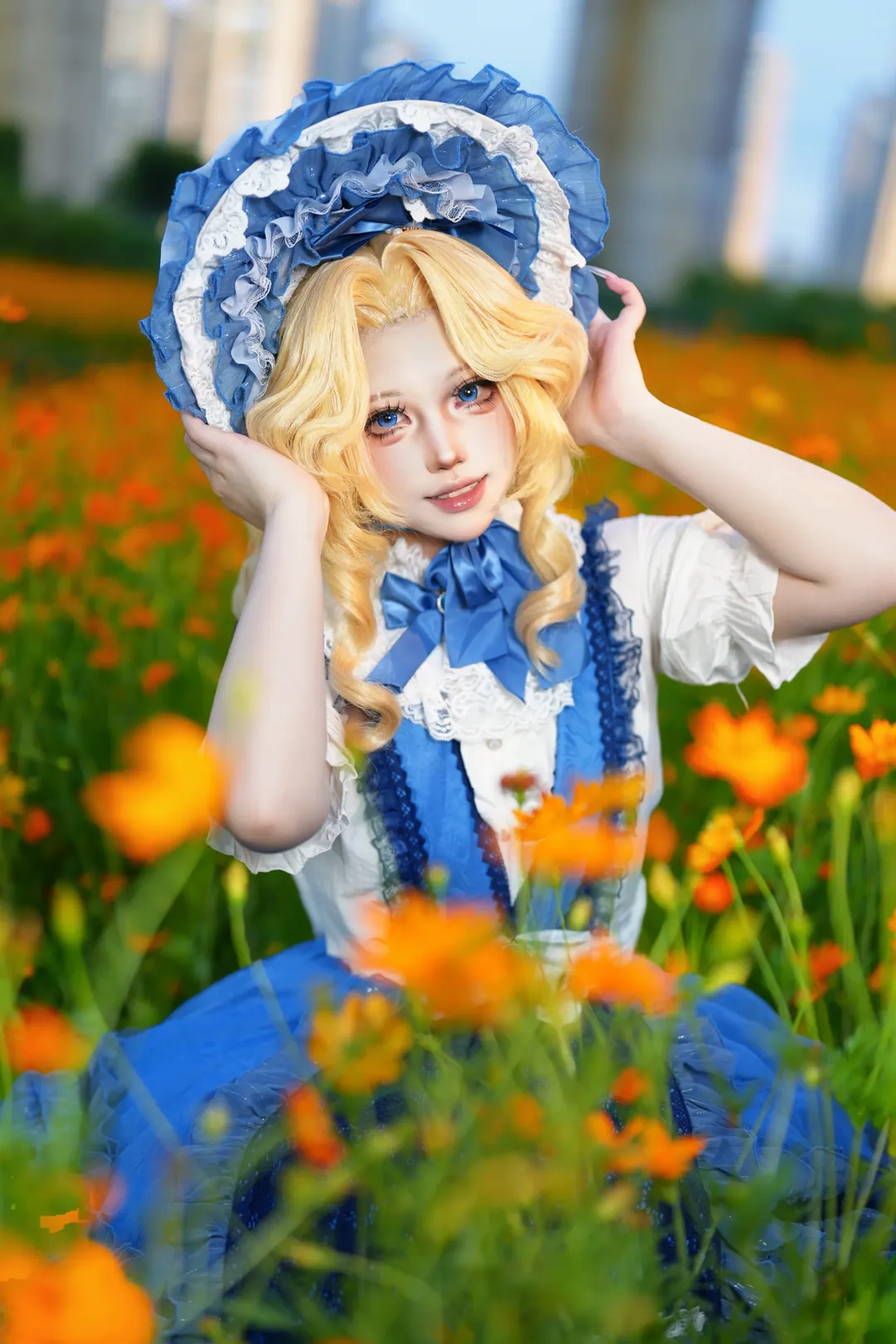 cosplay, 爱丽丝cos, 花海摄影, 第五人格, 洛丽塔洋装 - 第6张