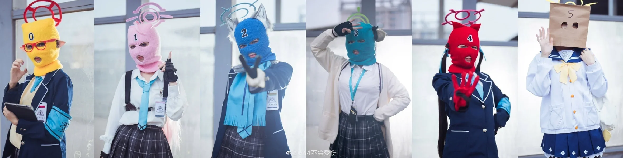 蔚蓝档案, 校园制服, 黑丝cos, 白子cos, 阿拜多斯小队 - 第3张