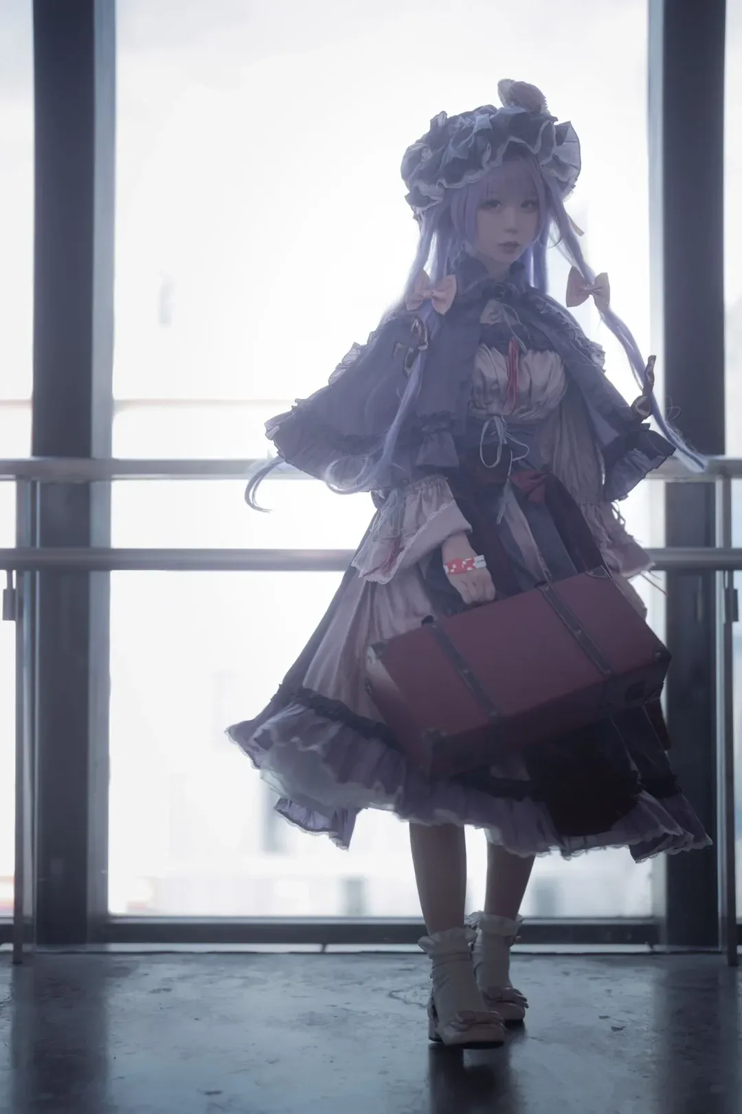 Touhou Project, Patchouli cosplay, Lolita fashion, Anime convention cosplay, Purple style outfit - Image 1