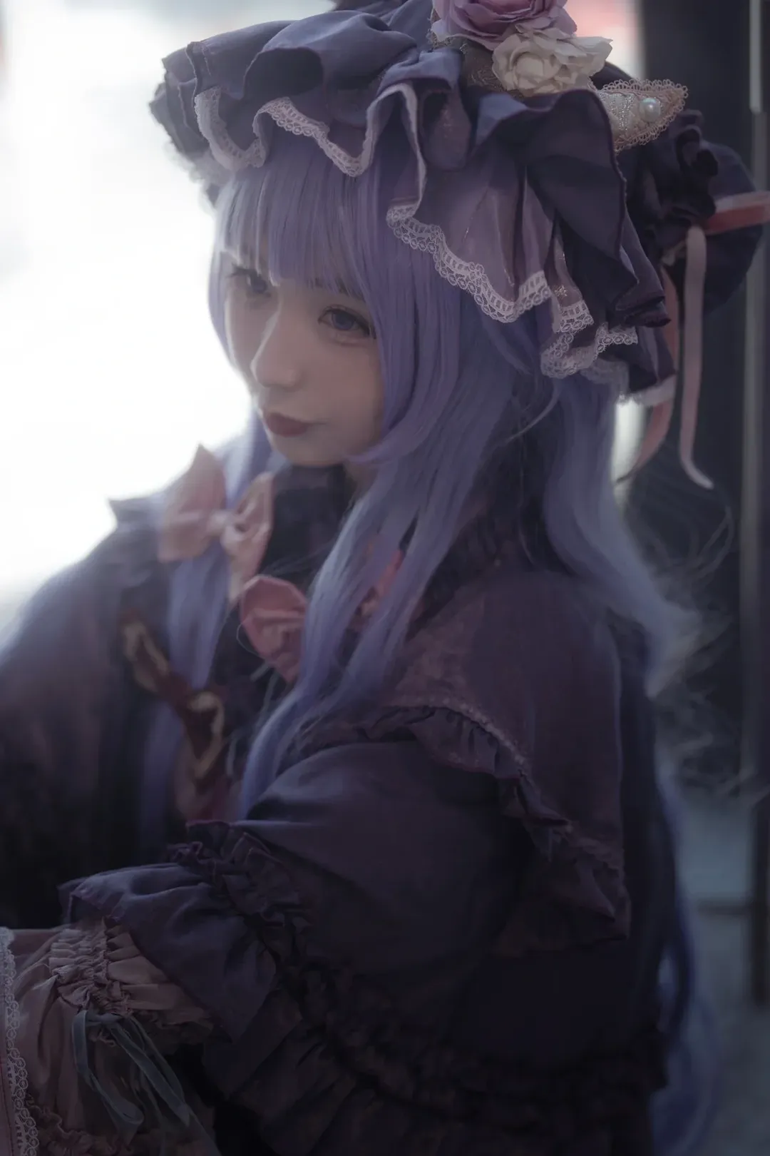 Touhou Project, Patchouli cosplay, Lolita fashion, Anime convention cosplay, Purple style outfit - Image 3