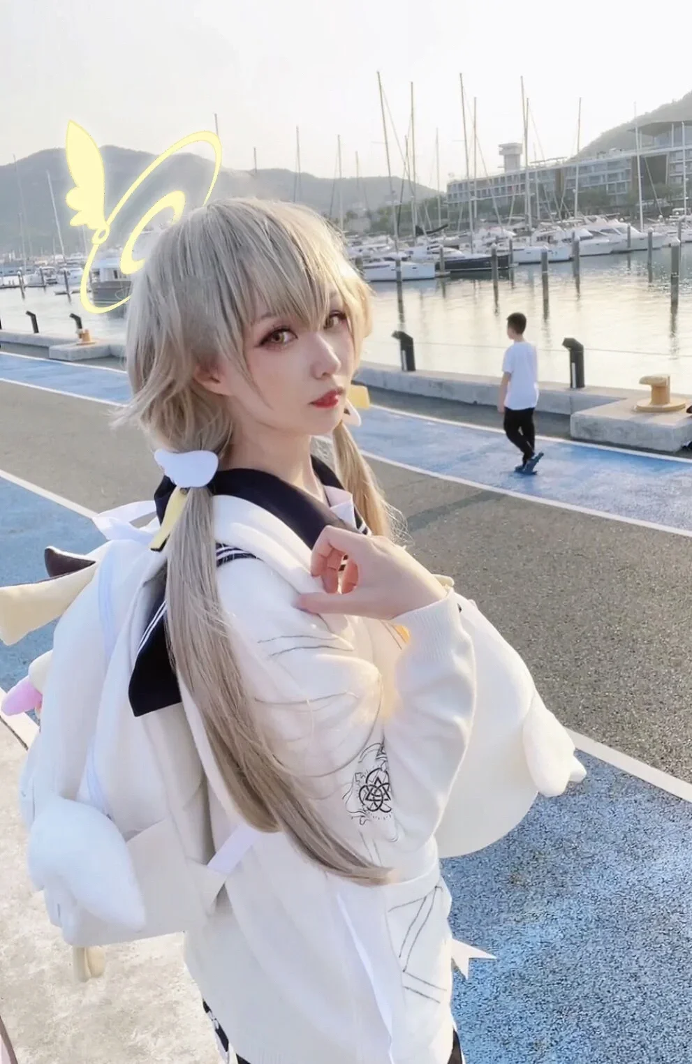 碧蓝档案, 水手服, cosplay摄影, 黑丝cos, 日富美cos - 第1张