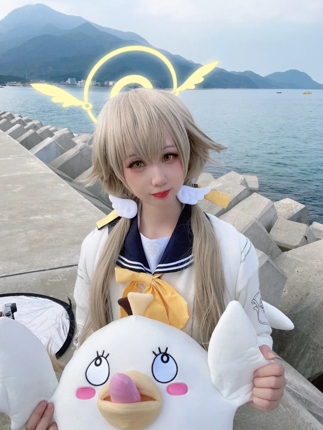 碧蓝档案, 水手服, cosplay摄影, 黑丝cos, 日富美cos - 第3张