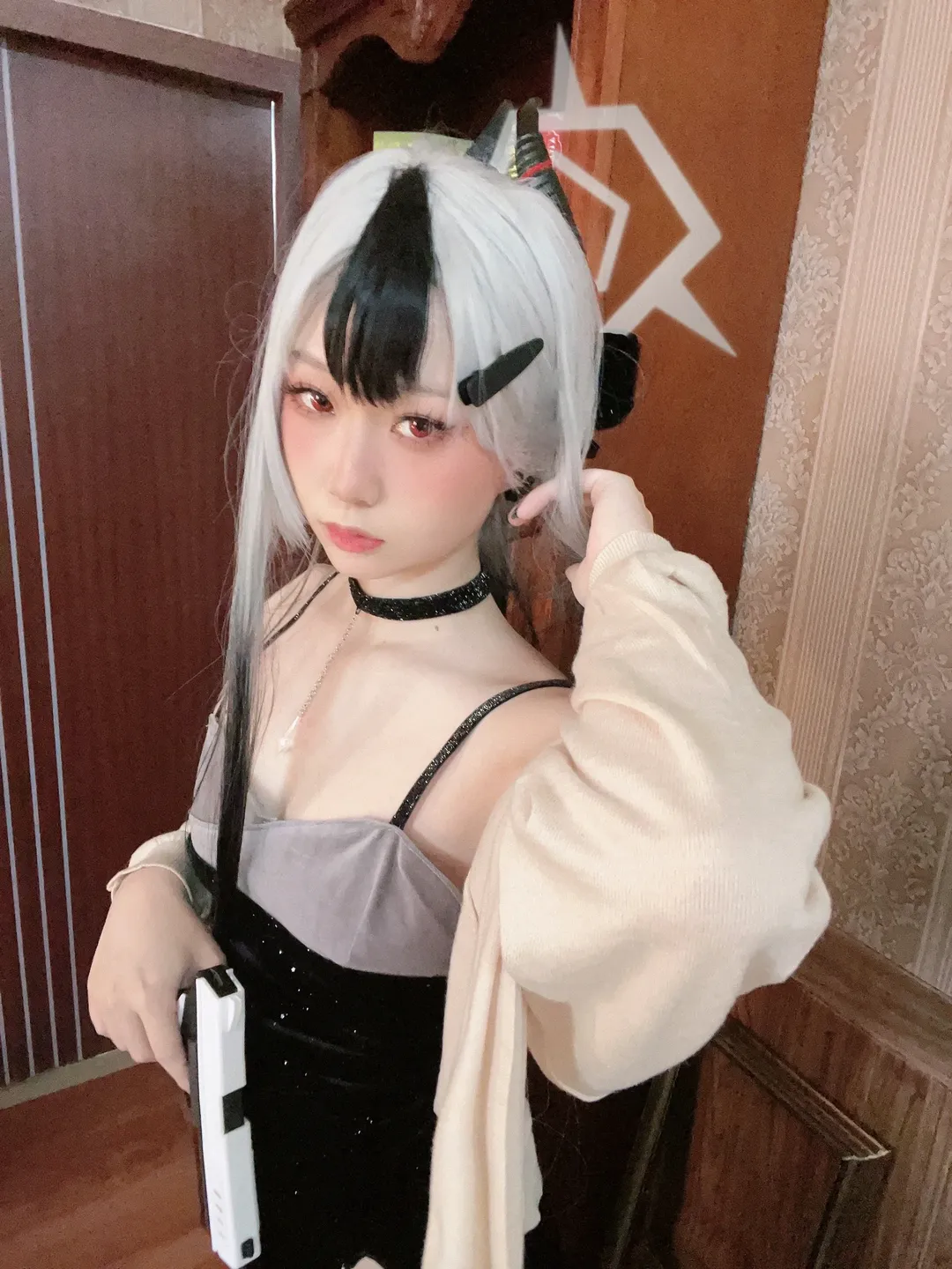 蔚蓝档案, 鬼方佳代子cos, 假发造型, 二次元角色扮演, 持枪造型 - 第2张