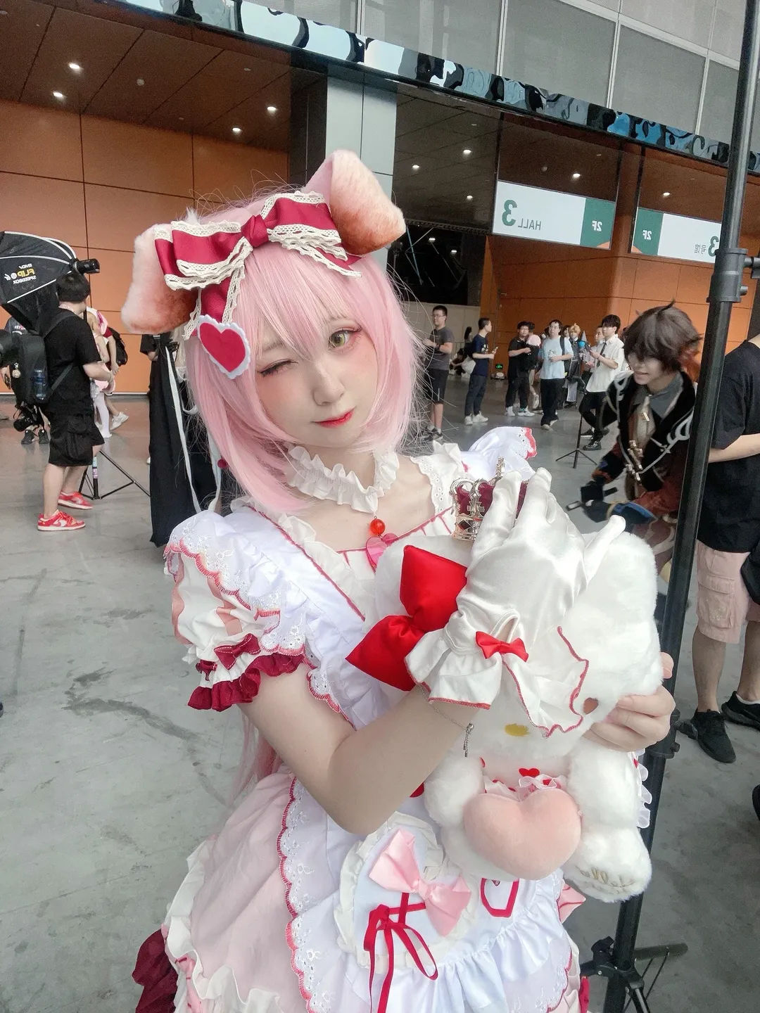 二次元, 明日方舟, 白丝, 澄闪cos, 三丽鸥联动 - 第1张