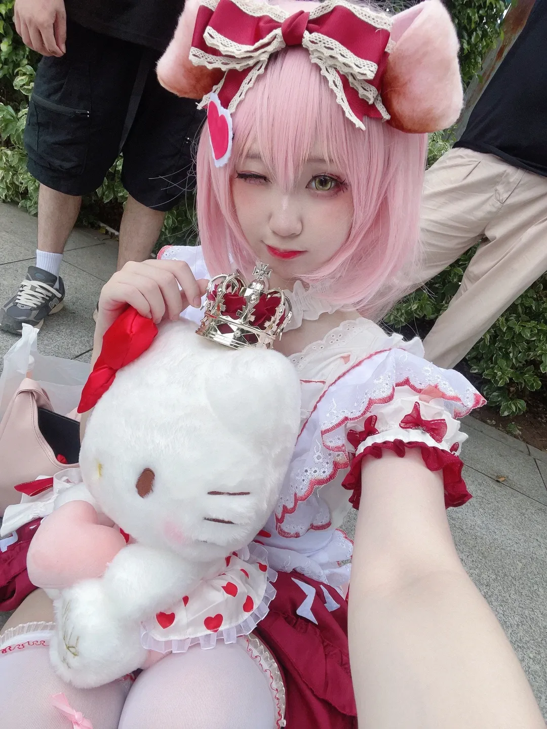 二次元, アークナイツ, 白ストッキング, ゴールデングロー コスプレ, サンリオコラボ