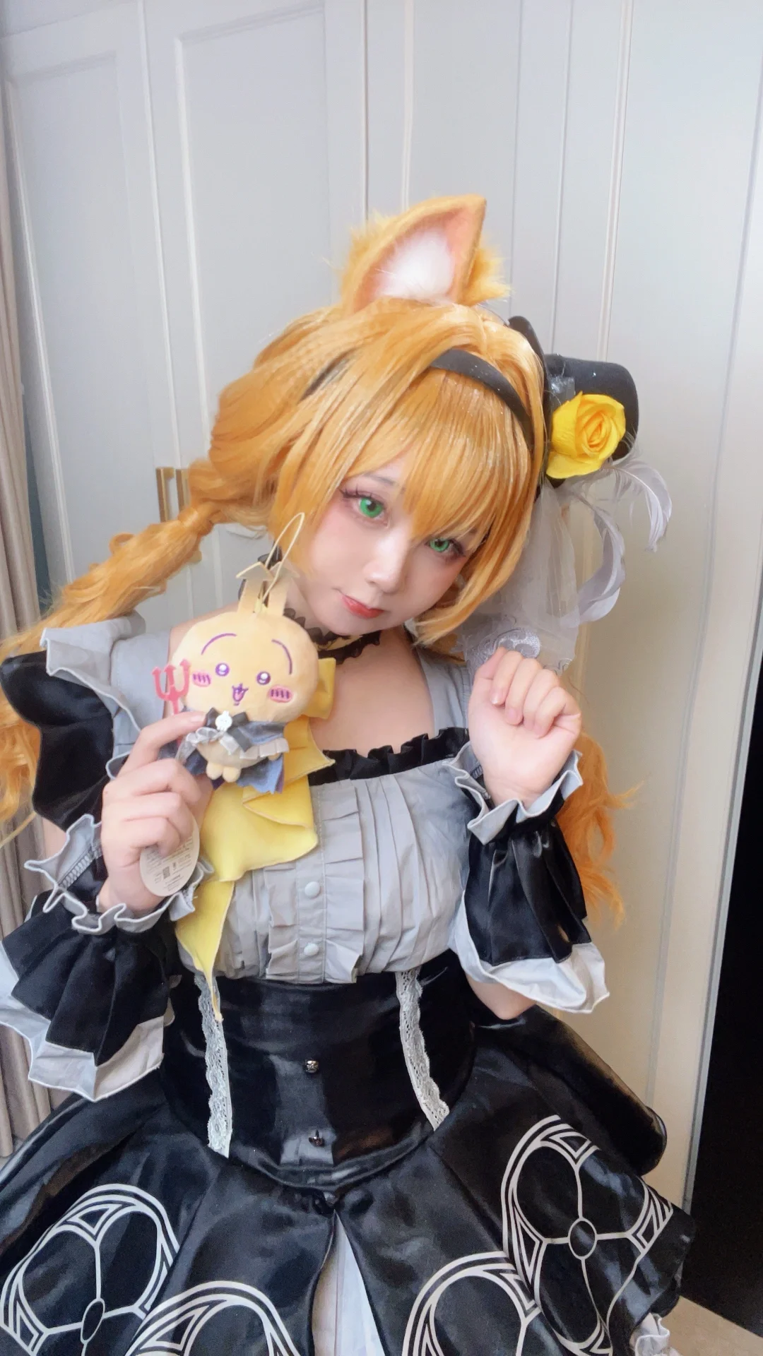 cosplay, 蔚蓝档案, 二次元妆容, 金发兽耳, 玛丽偶像cos