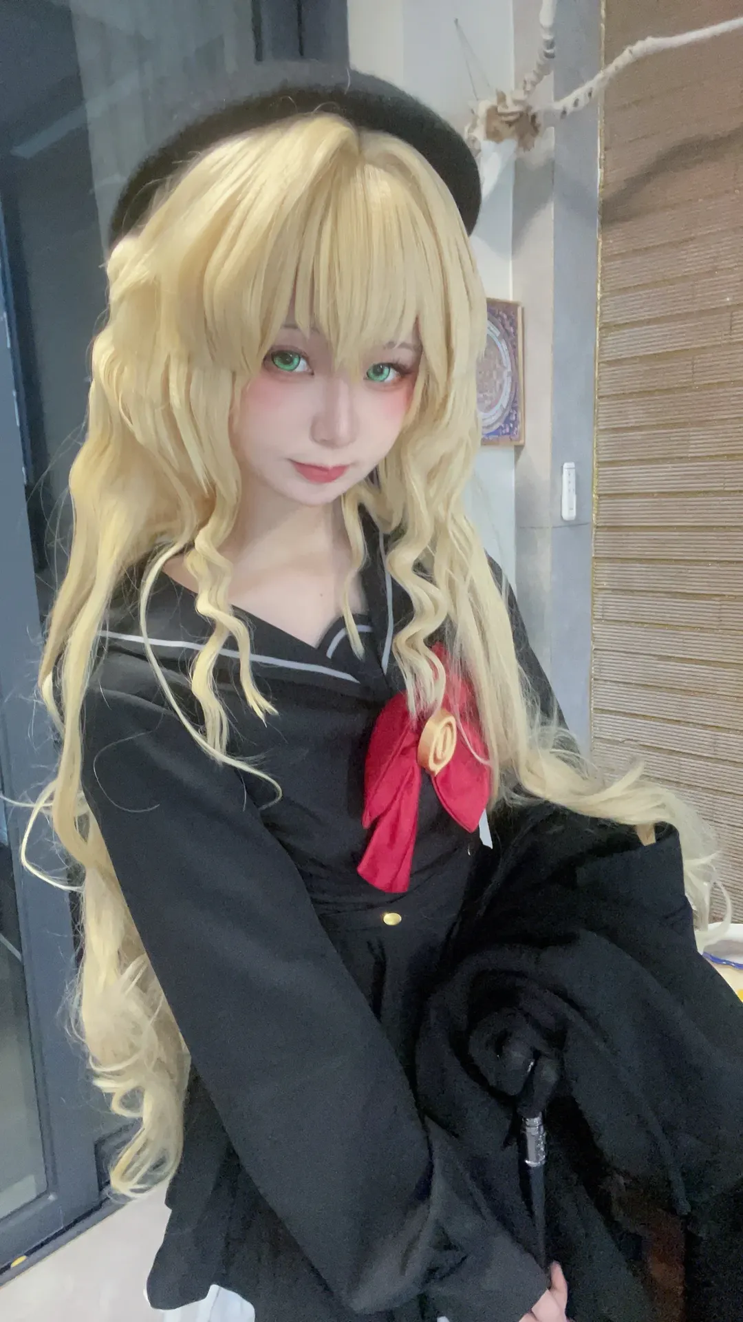 cosplay, 蔚蓝档案, 水手服, 黑丝, 教授cos - 第1张