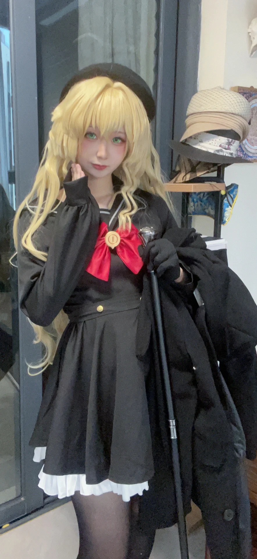 cosplay, 蔚蓝档案, 水手服, 黑丝, 教授cos