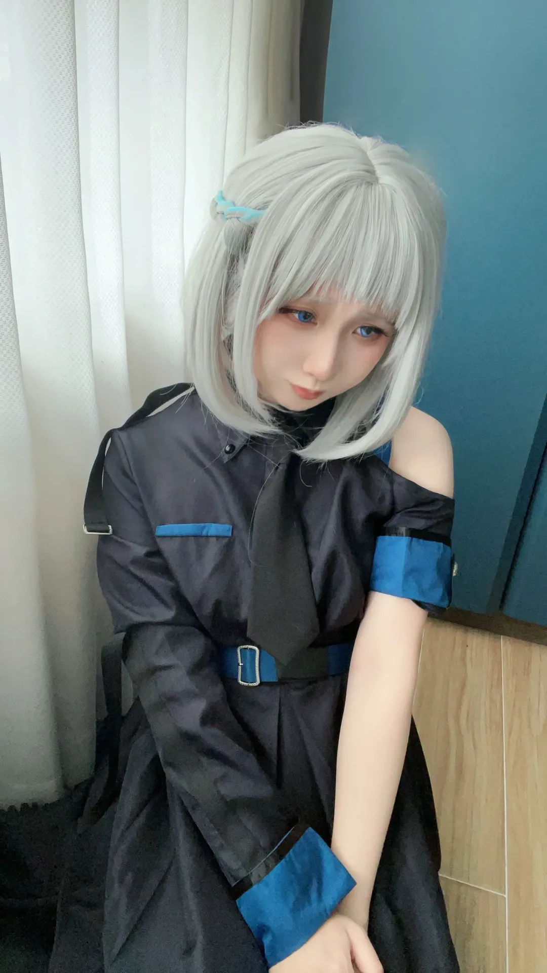 二次元コスプレ, 学園アイドルマスター, 葛城リーリヤ コスプレ, 銀髪青眼, 学マス コスプレ - 1枚目