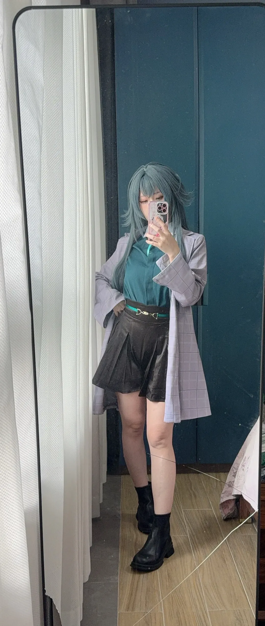 月村手毬cos, 学园偶像大师, 对镜自拍, cosplay日常, 服装穿搭 - 第2张