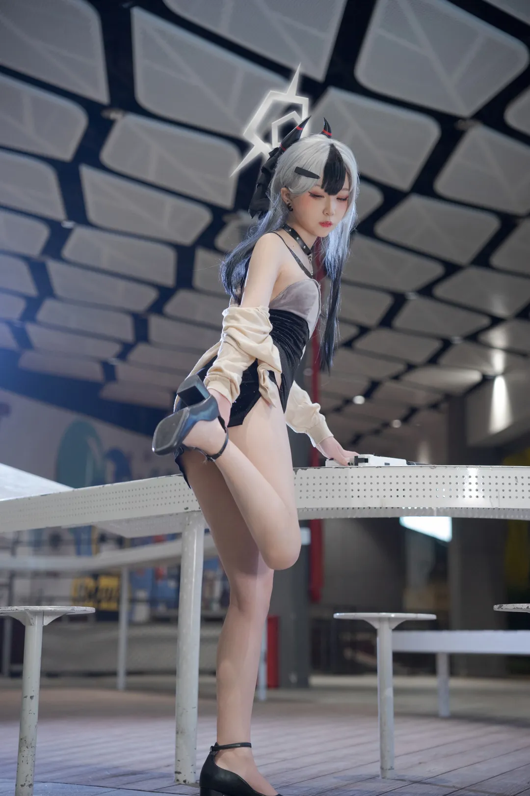 蔚藍檔案, 手辦還原, 鬼方佳代子cos, 禮服cosplay, 工業風拍攝