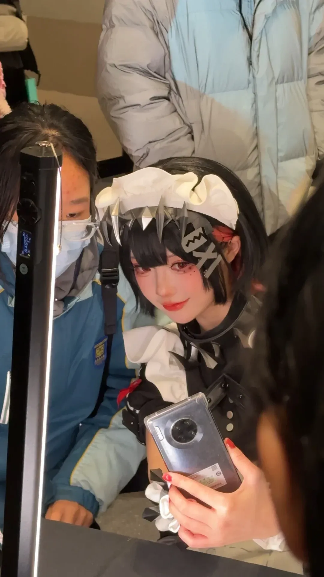 ゼンレスゾーンゼロ, エレン・ジョー コスプレ, イベント撮影, 黒タイツ コーデ, エレン・ジョー メイド服 - 2枚目